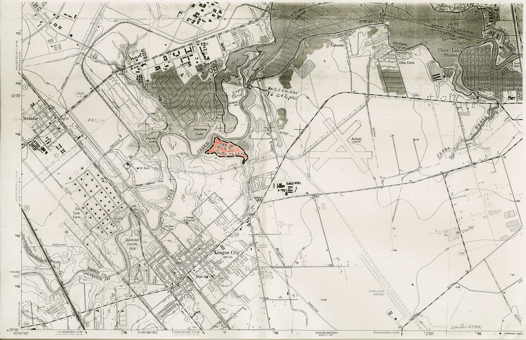 23941, Galveston County Sketch File 71, General Map Collection