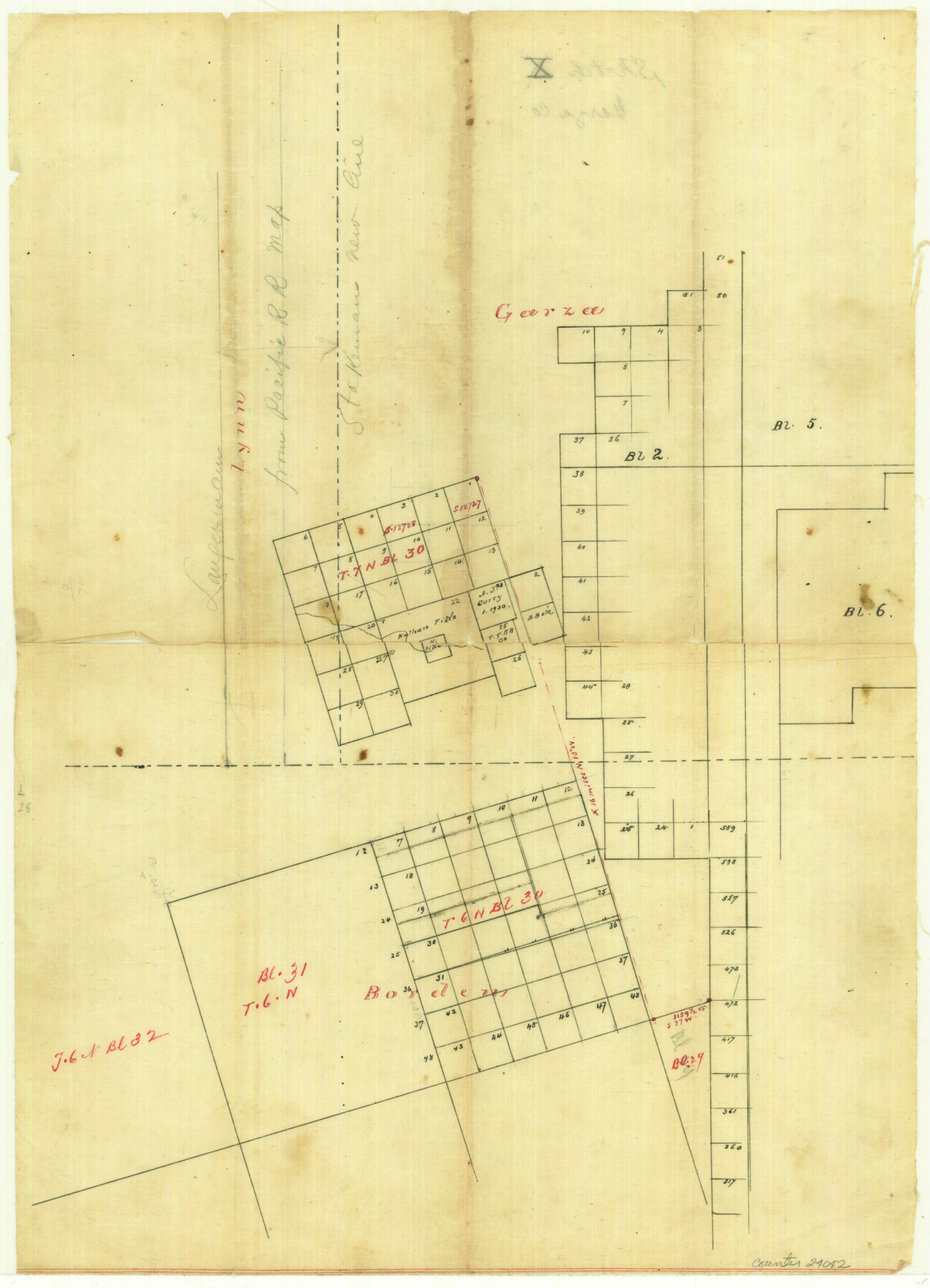 24042, Garza County Sketch File X, General Map Collection