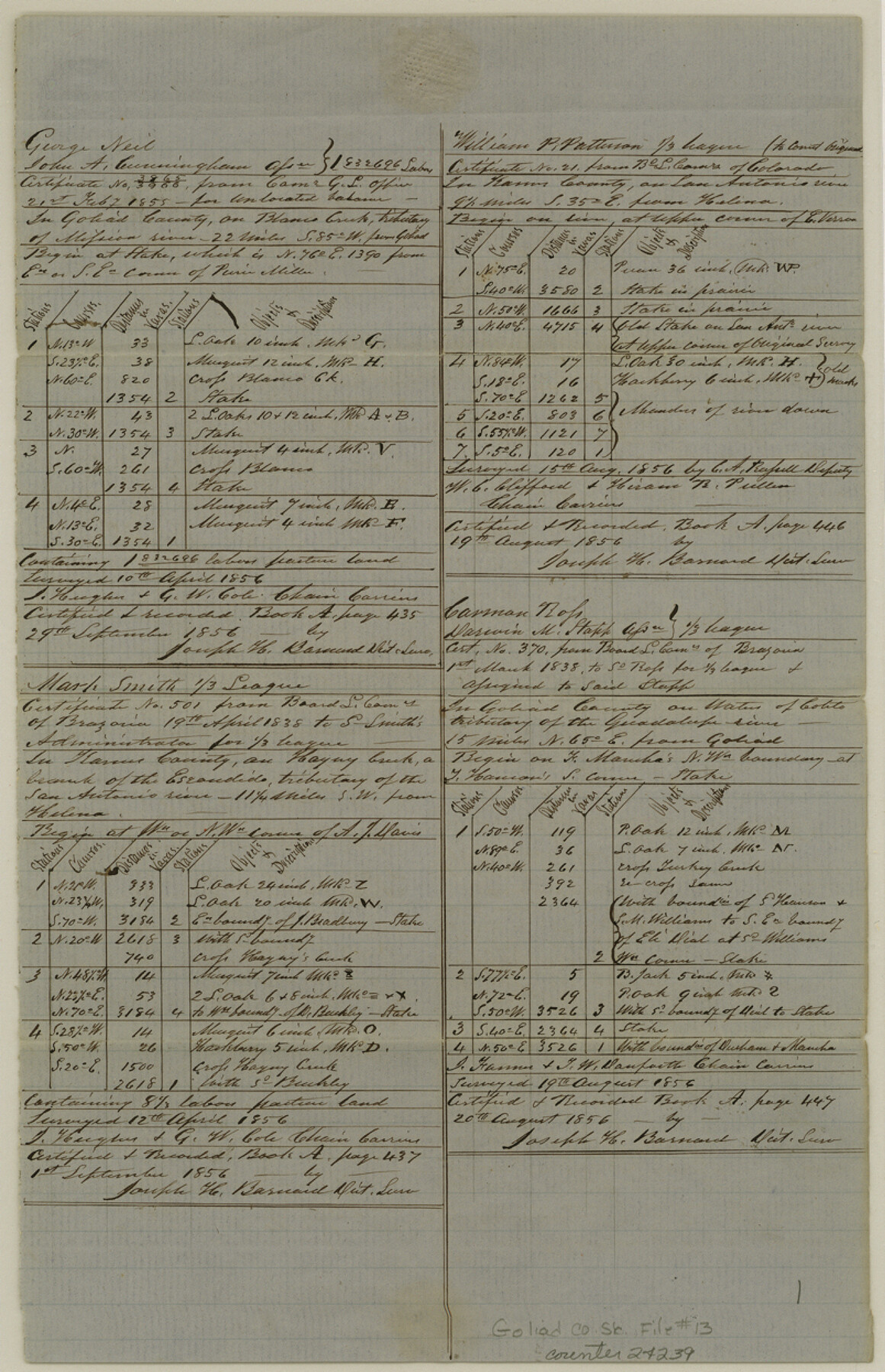 24239, Goliad County Sketch File 13, General Map Collection