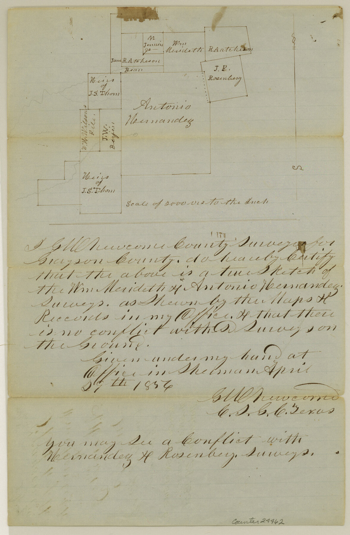 24462, Grayson County Sketch File 4, General Map Collection