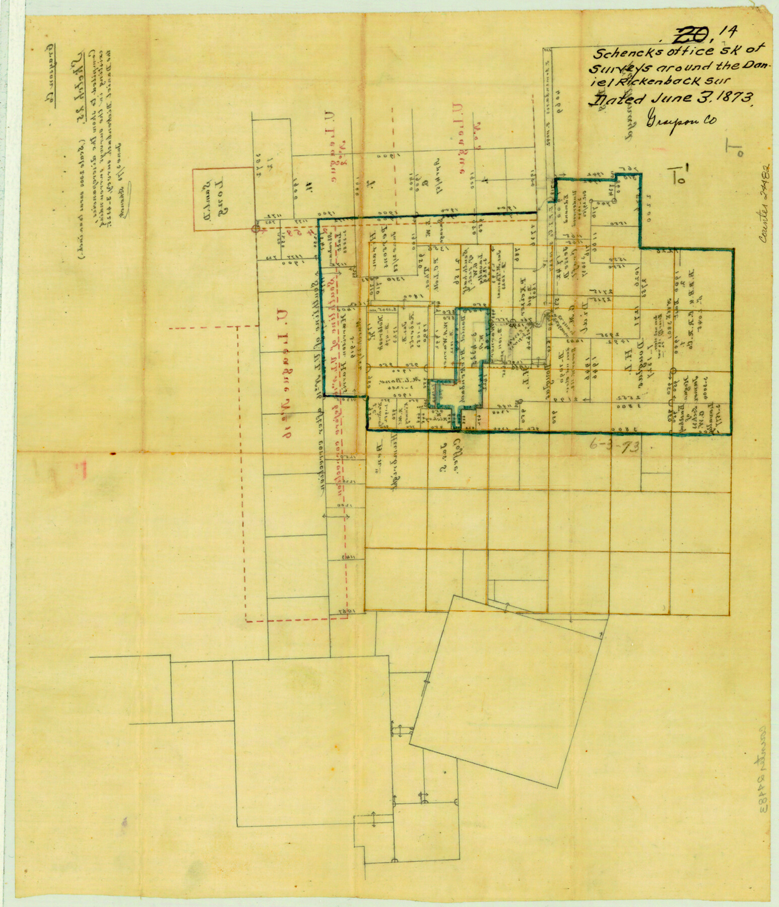 24482, Grayson County Sketch File 14, General Map Collection