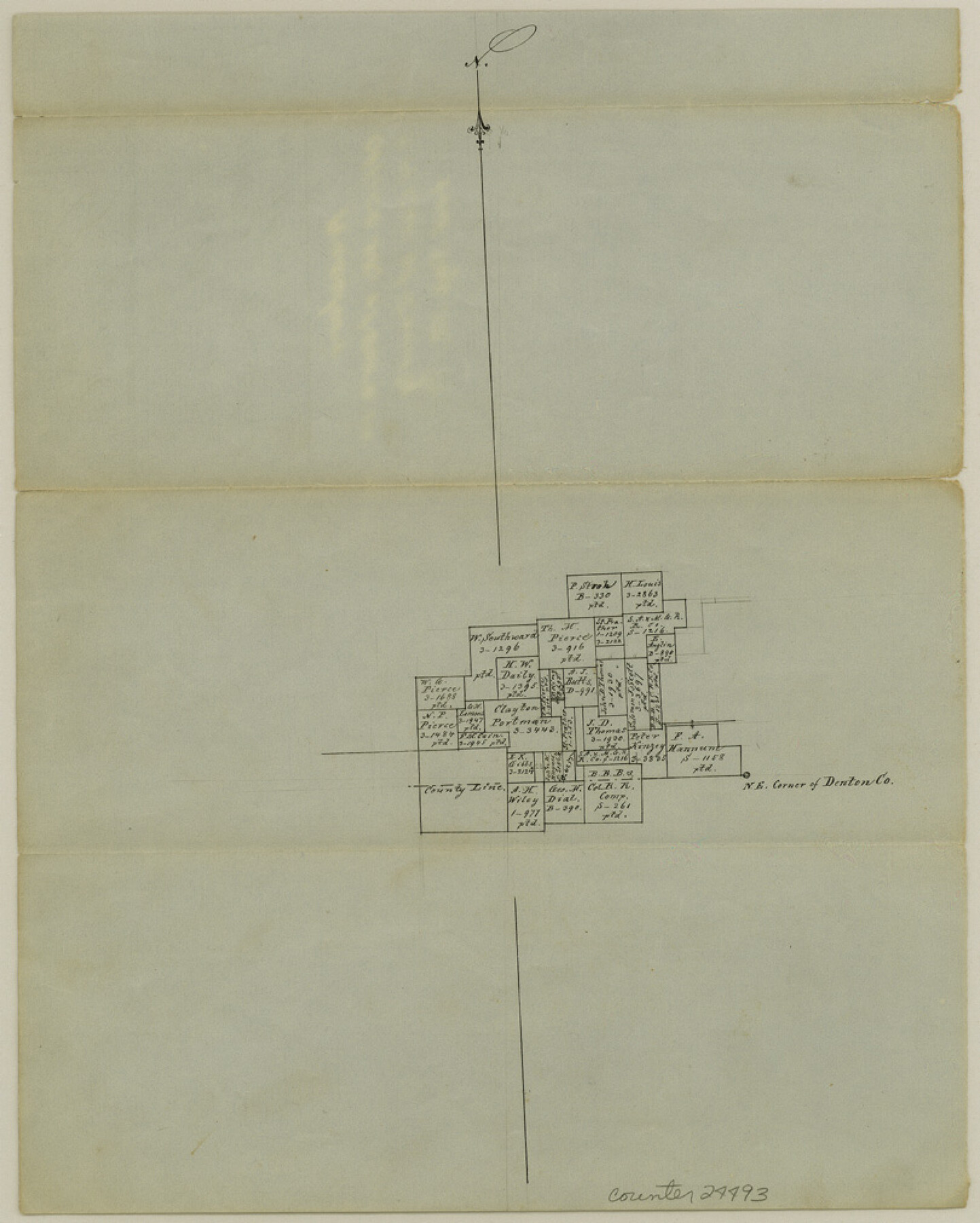 24493, Grayson County Sketch File 20, General Map Collection