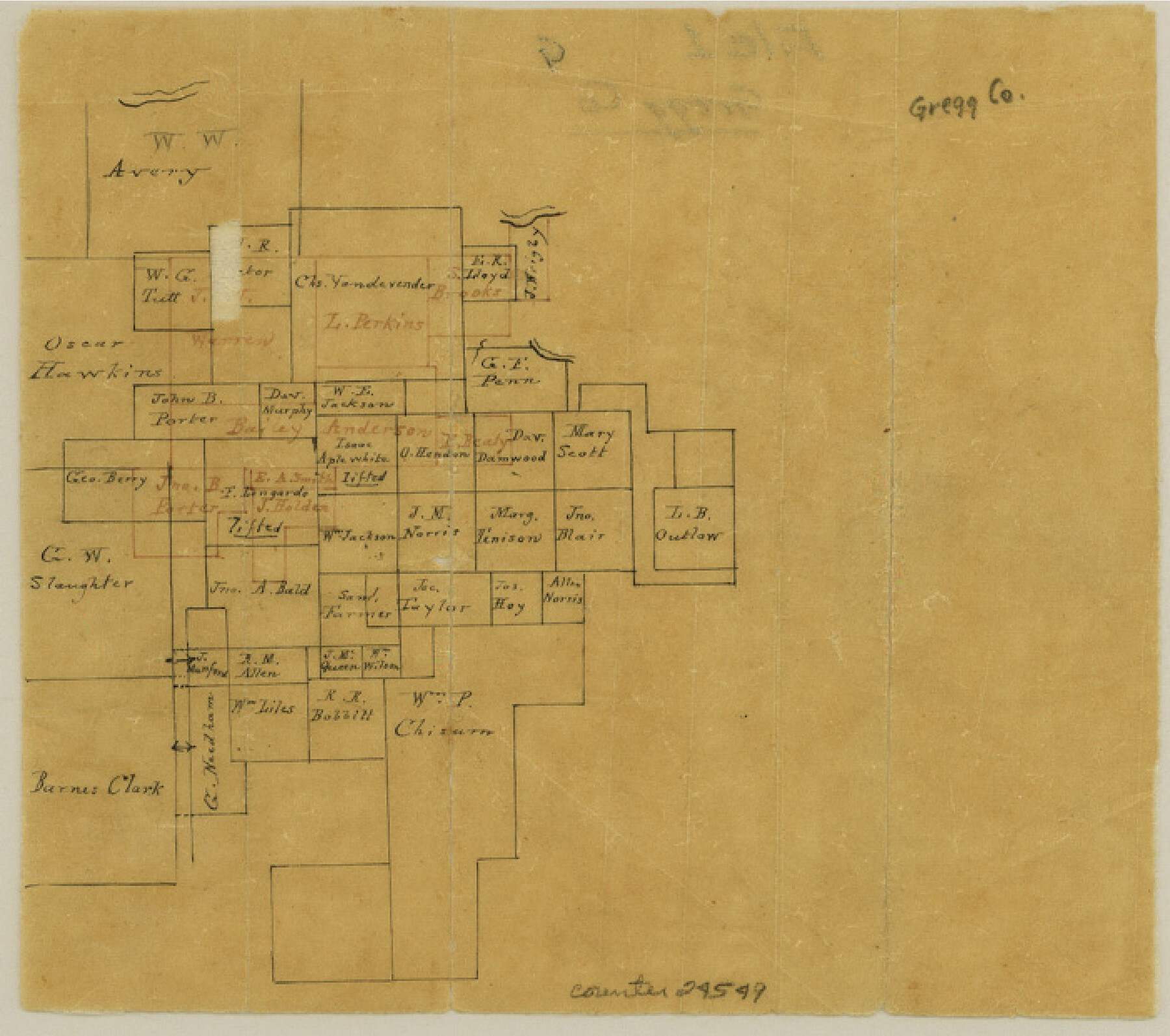 24549, Gregg County Sketch File 1G, General Map Collection