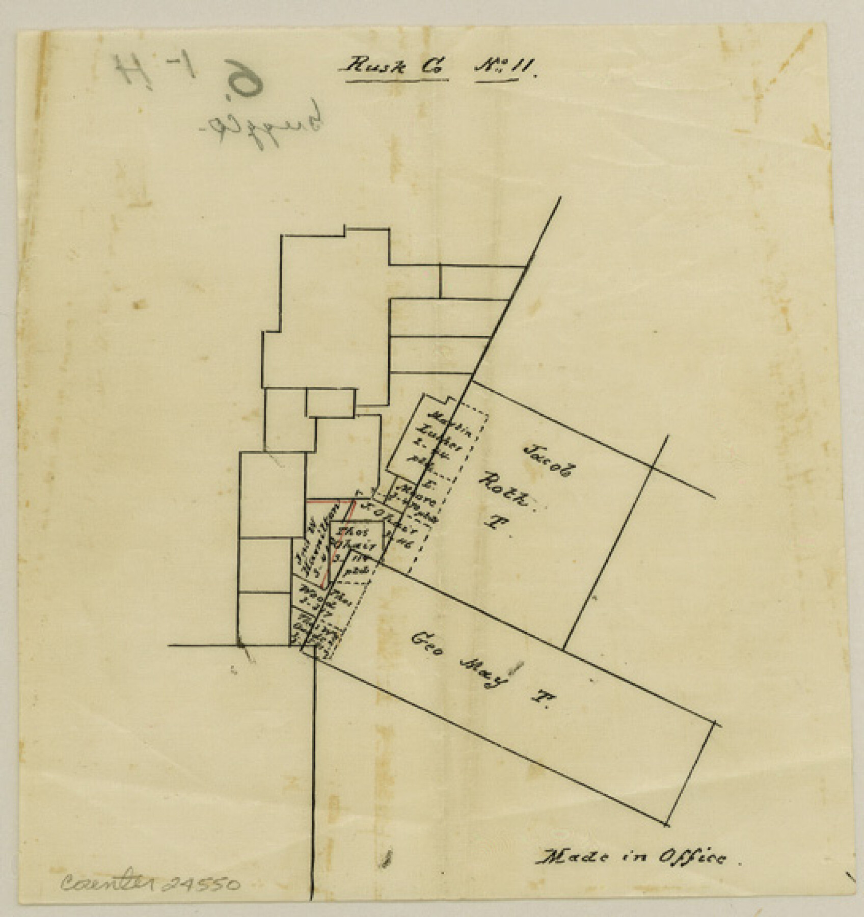 24550, Gregg County Sketch File 1H, General Map Collection