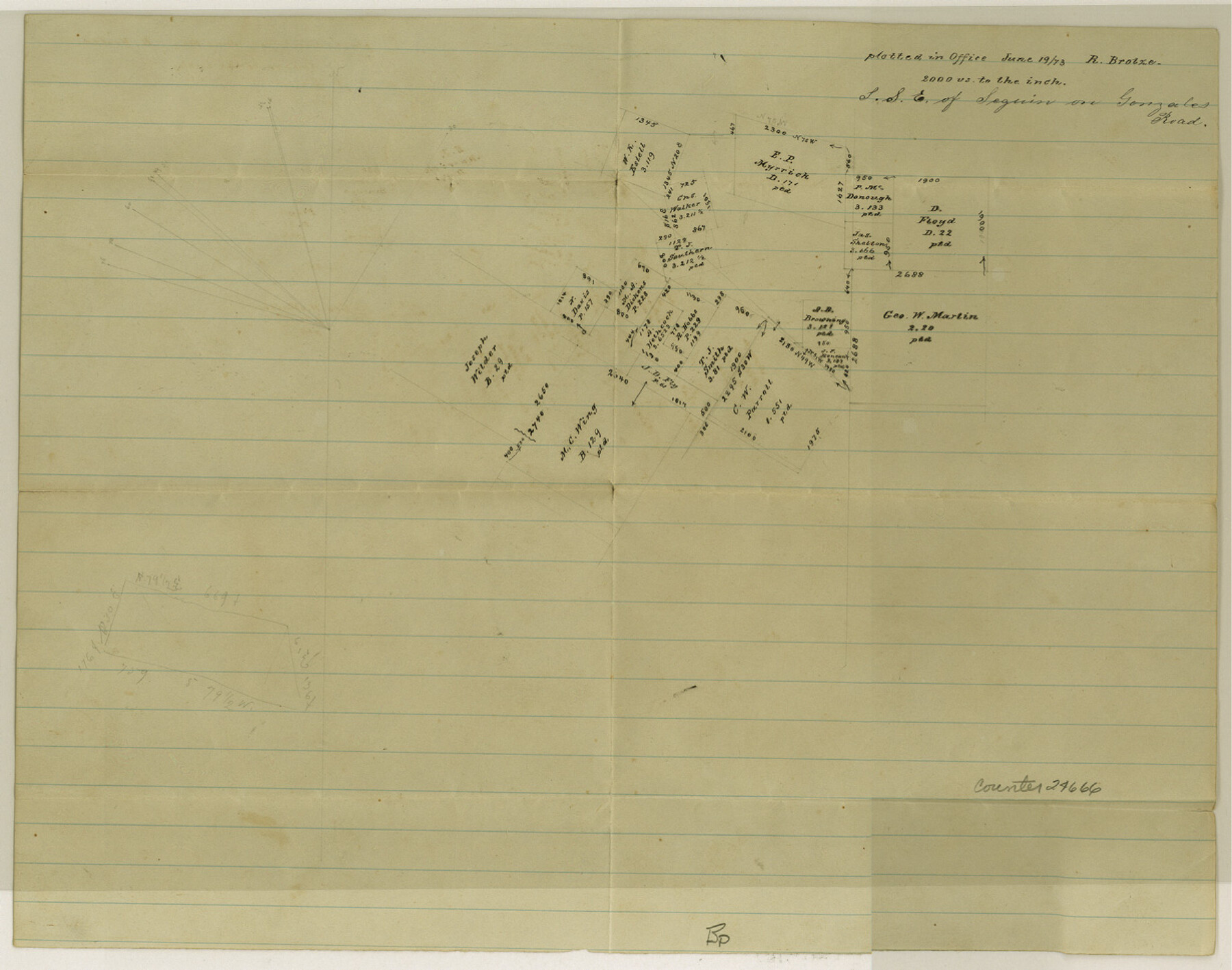 24666, Guadalupe County Sketch File 6, General Map Collection