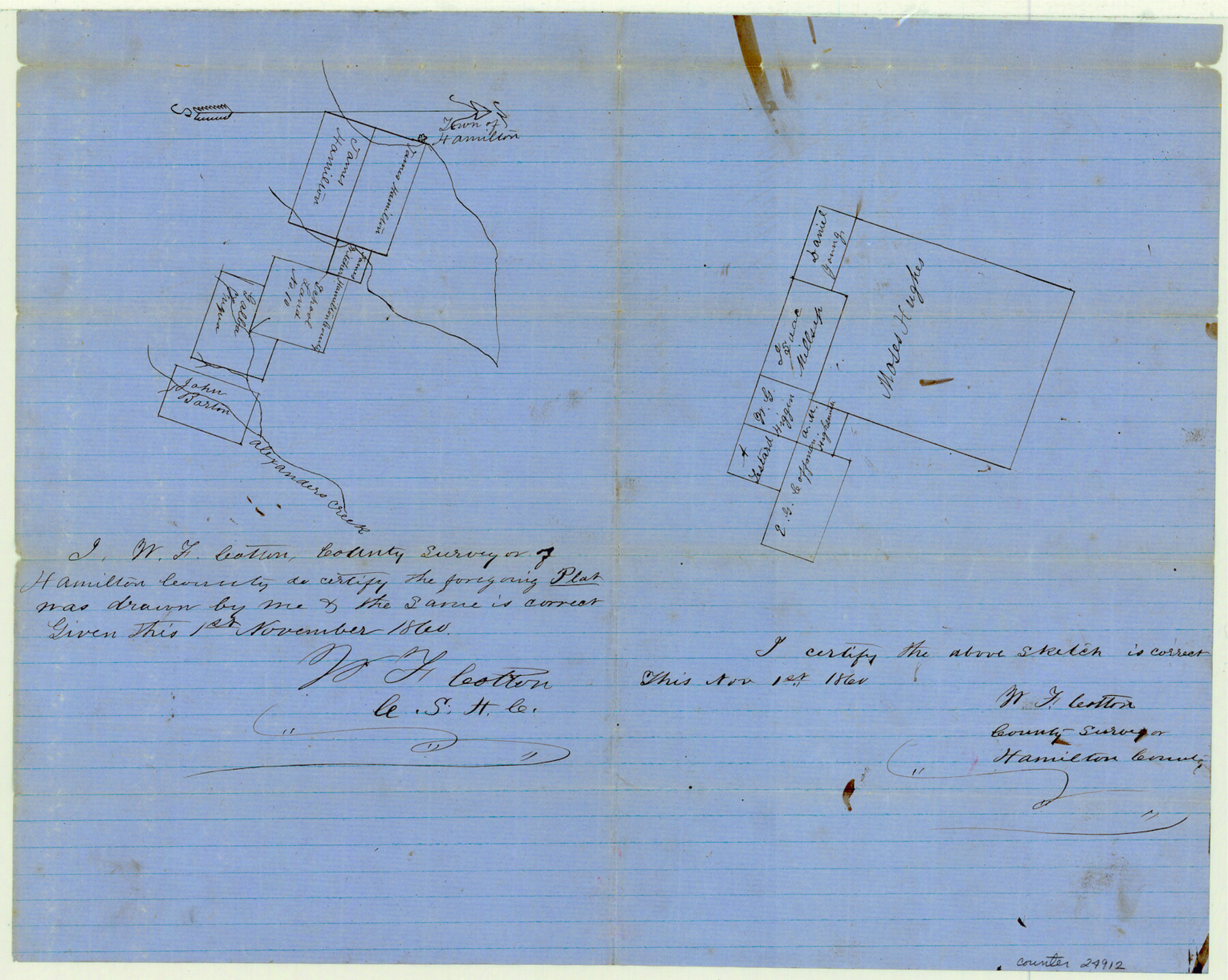 24912, Hamilton County Sketch File 7, General Map Collection