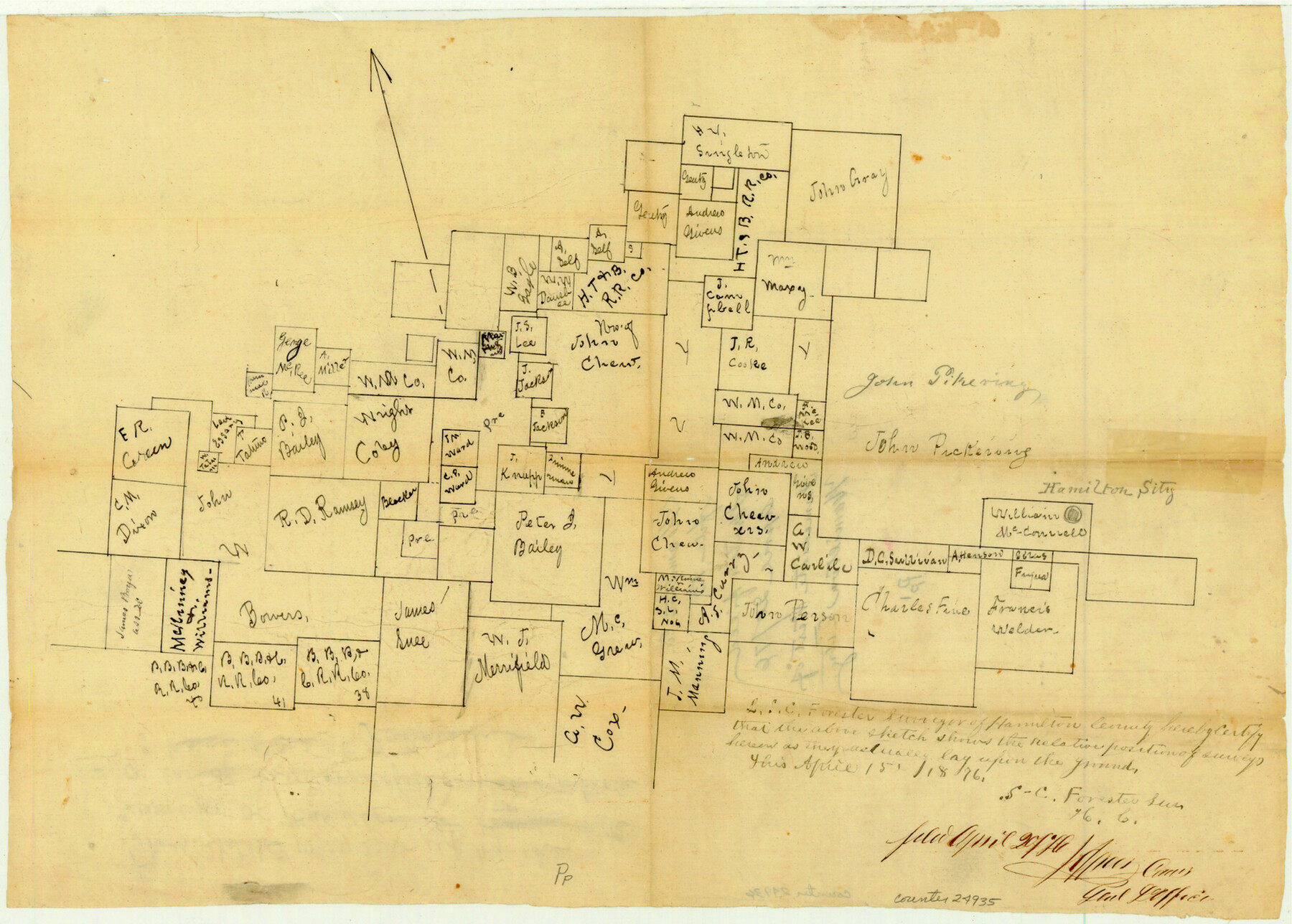 24935, Hamilton County Sketch File 13, General Map Collection