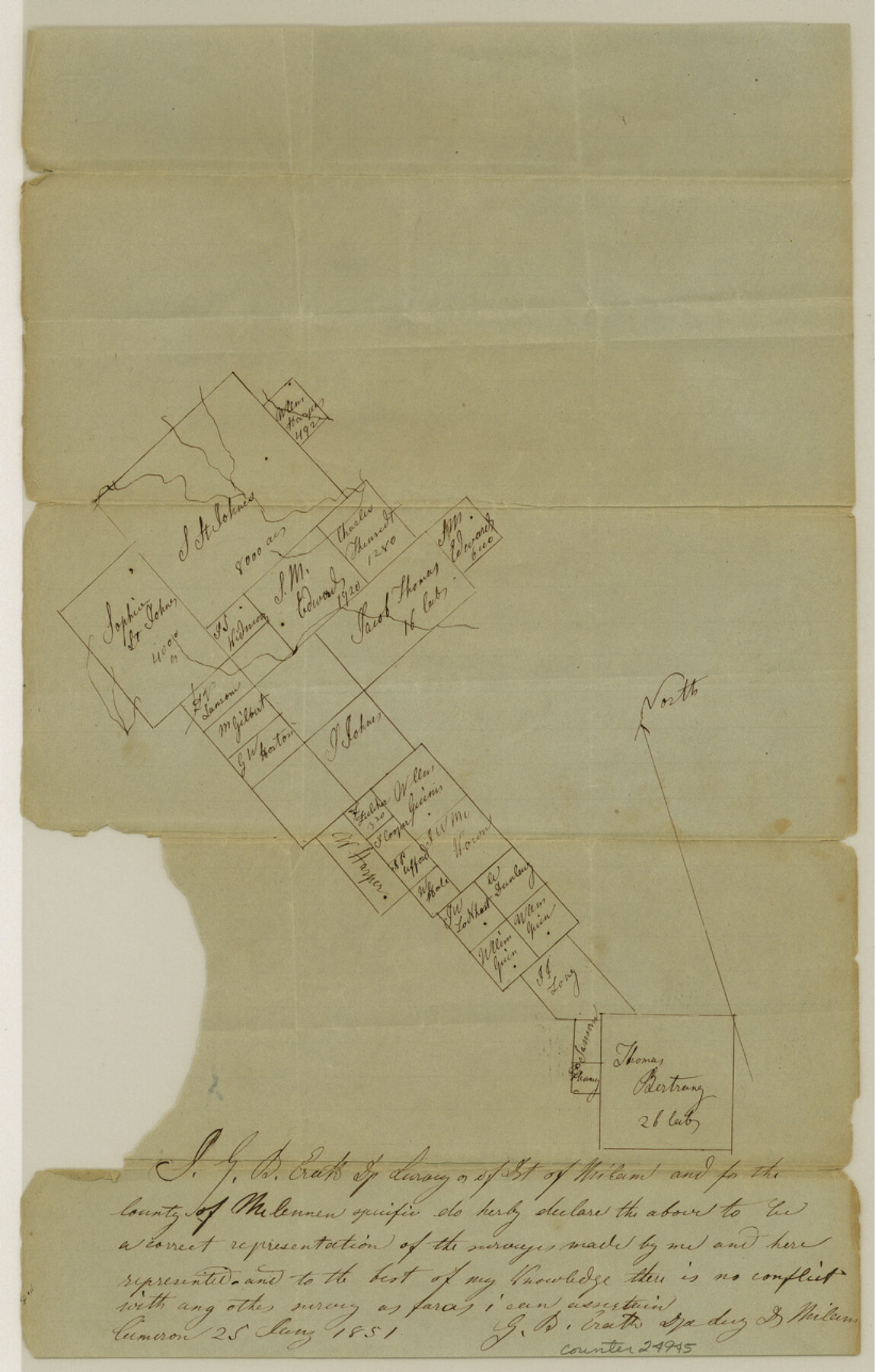 24945, Hamilton County Sketch File 21, General Map Collection