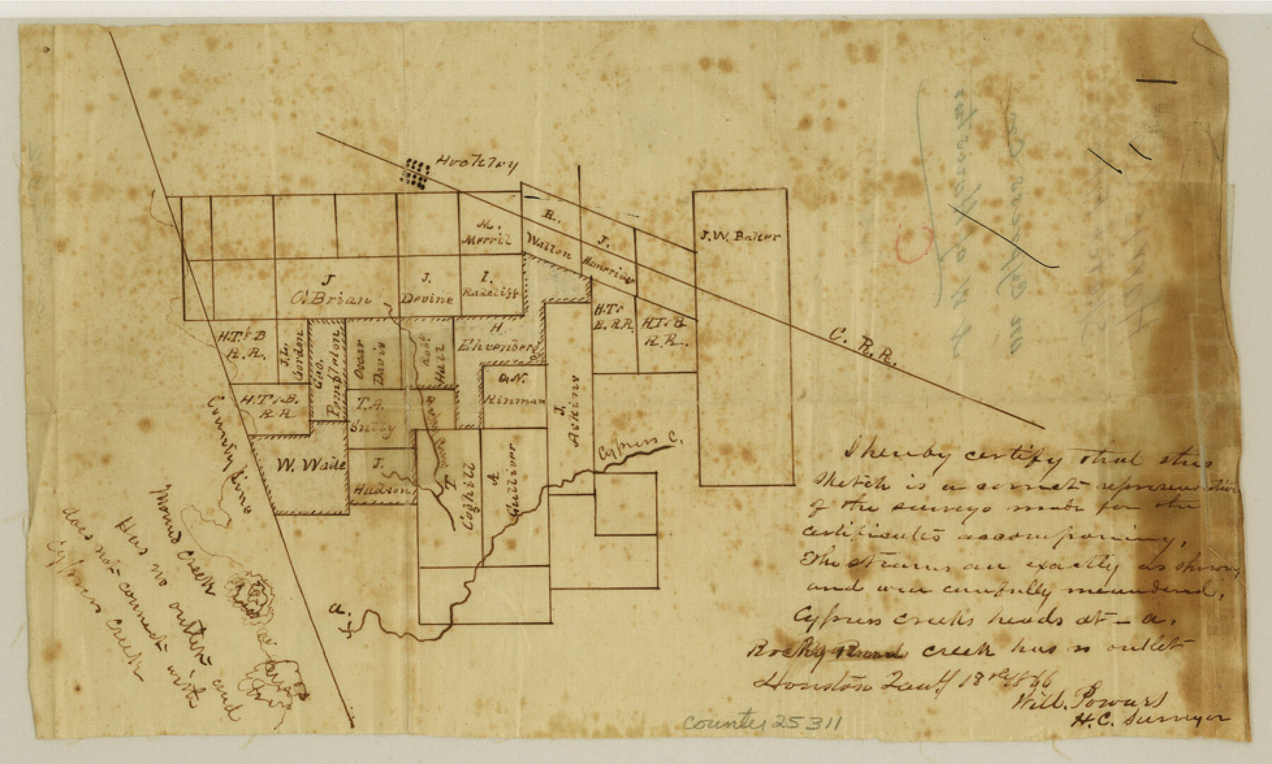 25311, Harris County Sketch File C, General Map Collection