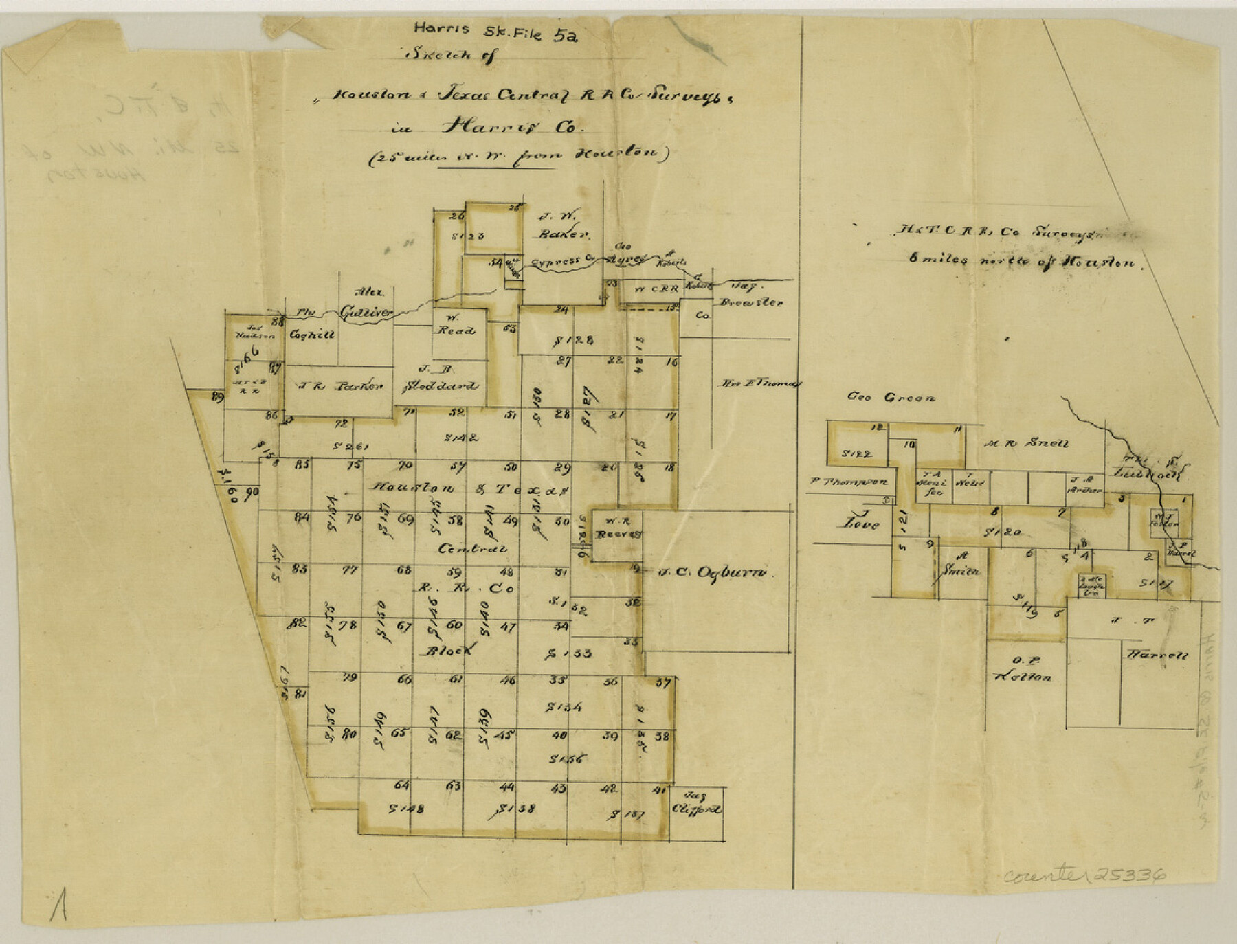 25336, Harris County Sketch File 5a, General Map Collection