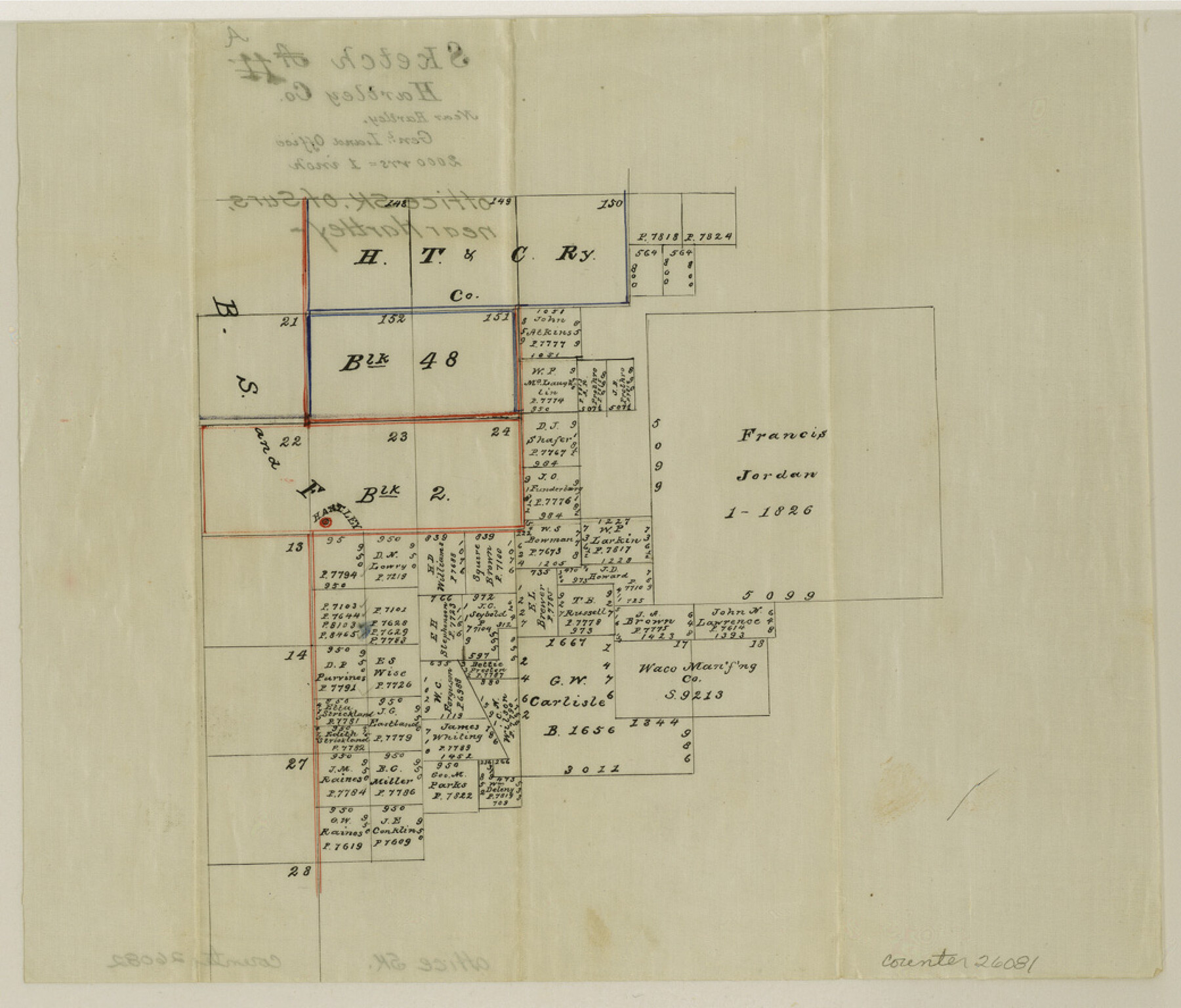 26081, Hartley County Sketch File A, General Map Collection