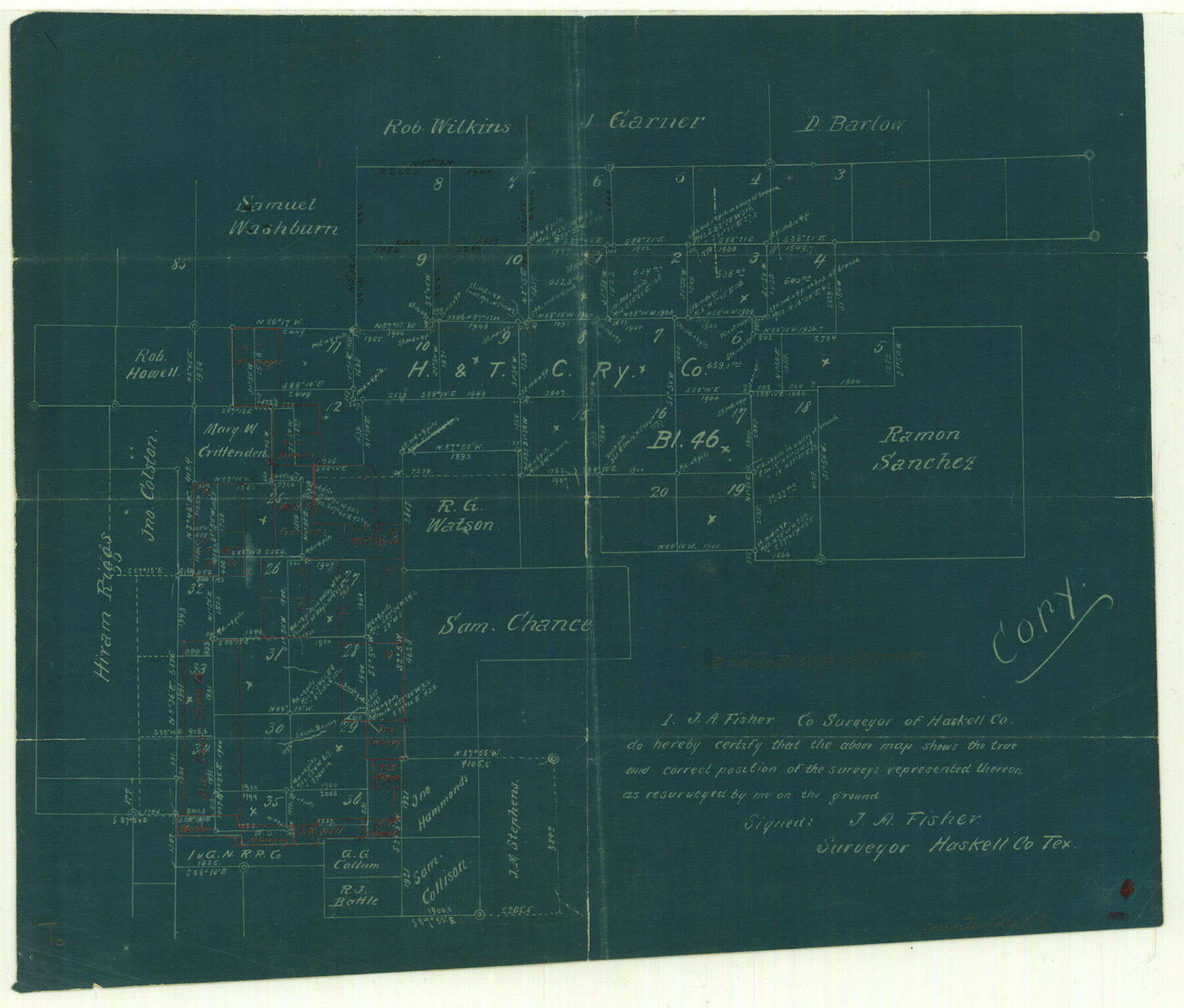 26119, Haskell County Sketch File 1A, General Map Collection