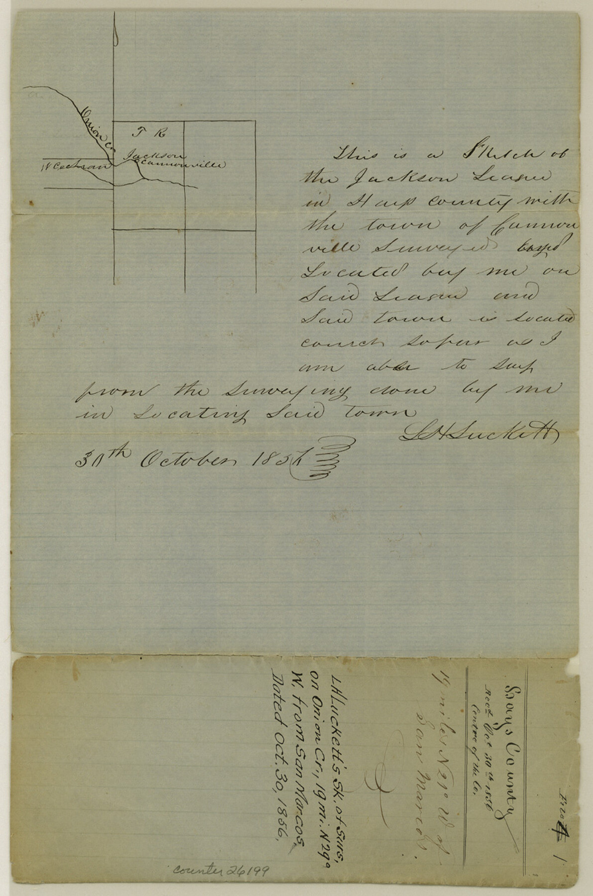 26199, Hays County Sketch File 1, General Map Collection