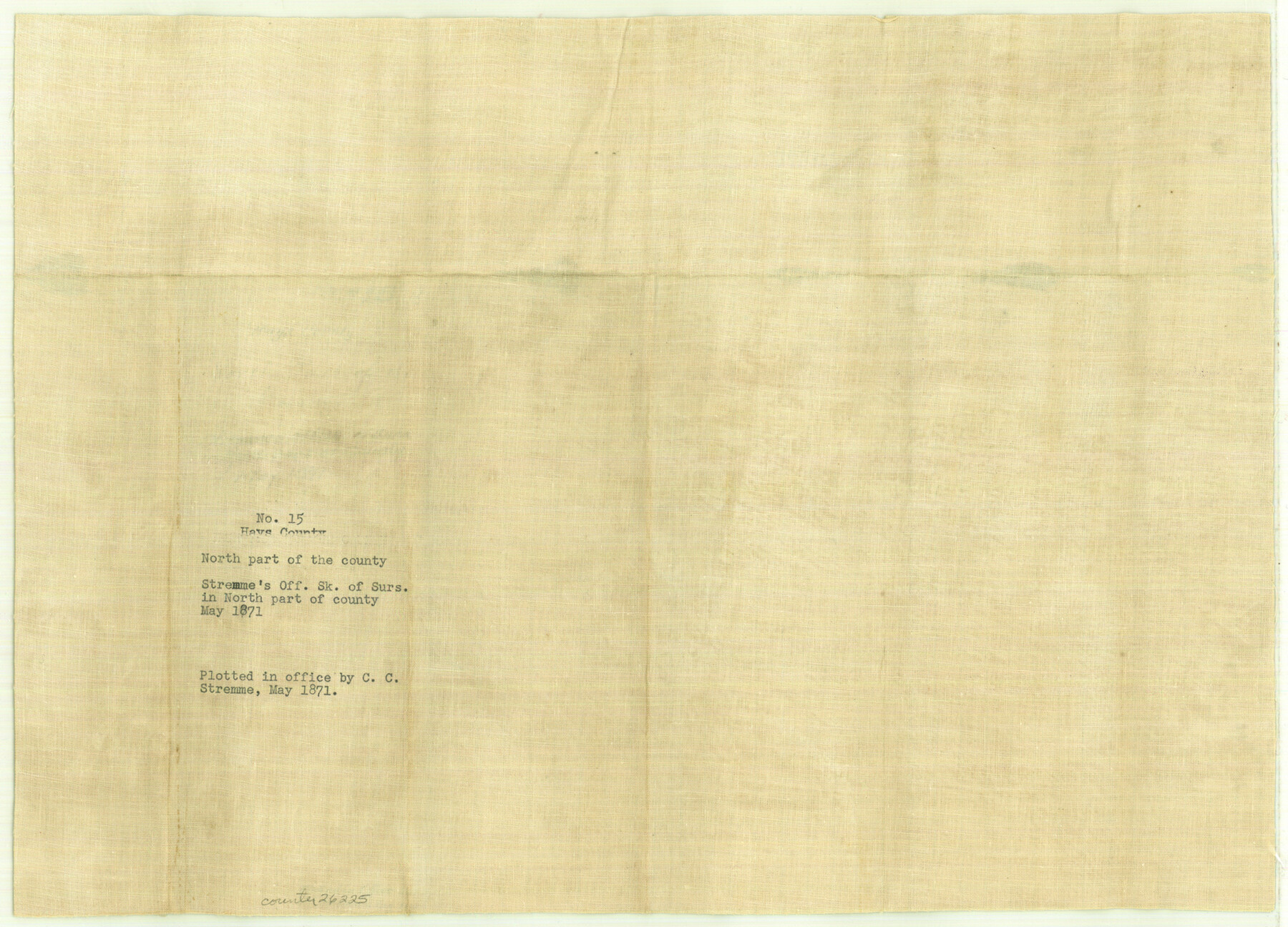 26225, Hays County Sketch File 15, General Map Collection
