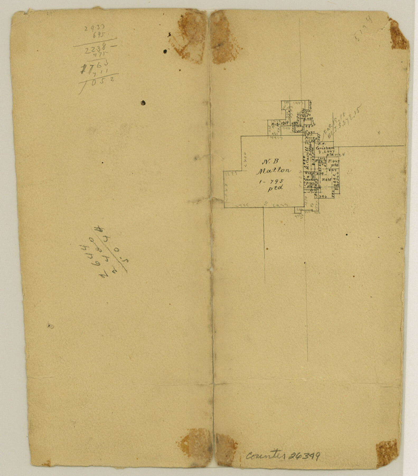 26349, Henderson County Sketch File 12, General Map Collection