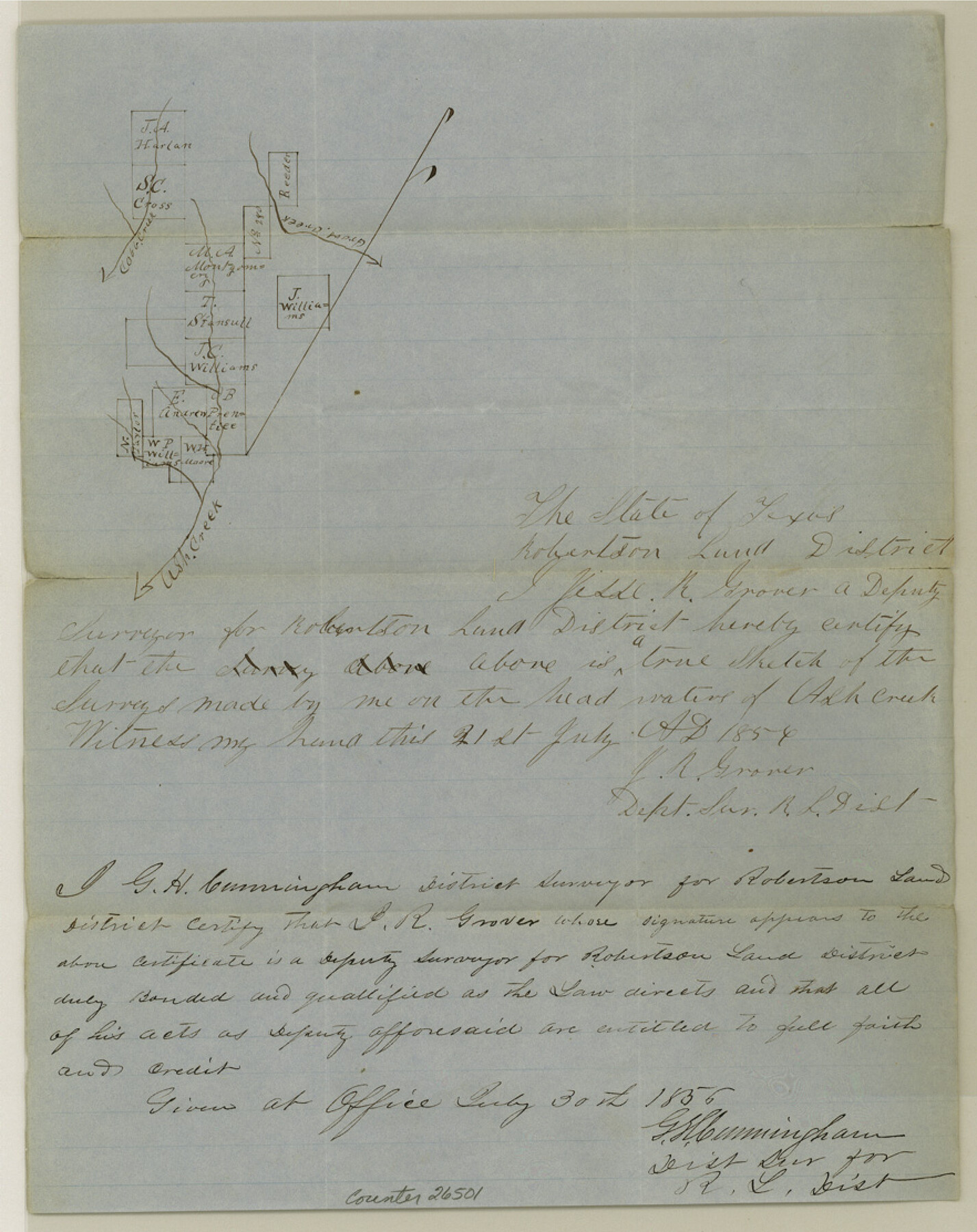 26501, Hill County Sketch File 21, General Map Collection