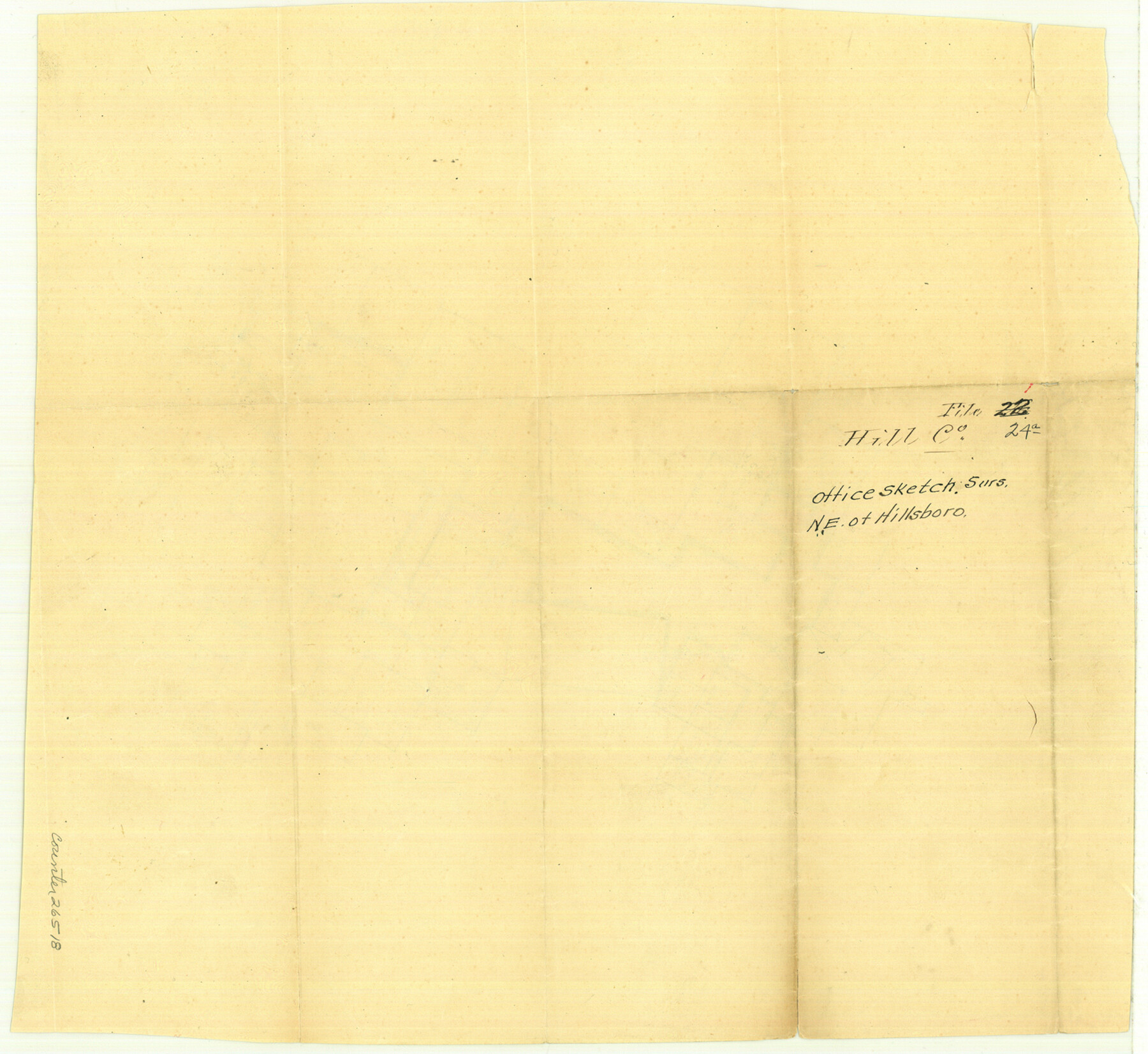 26518, Hill County Sketch File 24a, General Map Collection