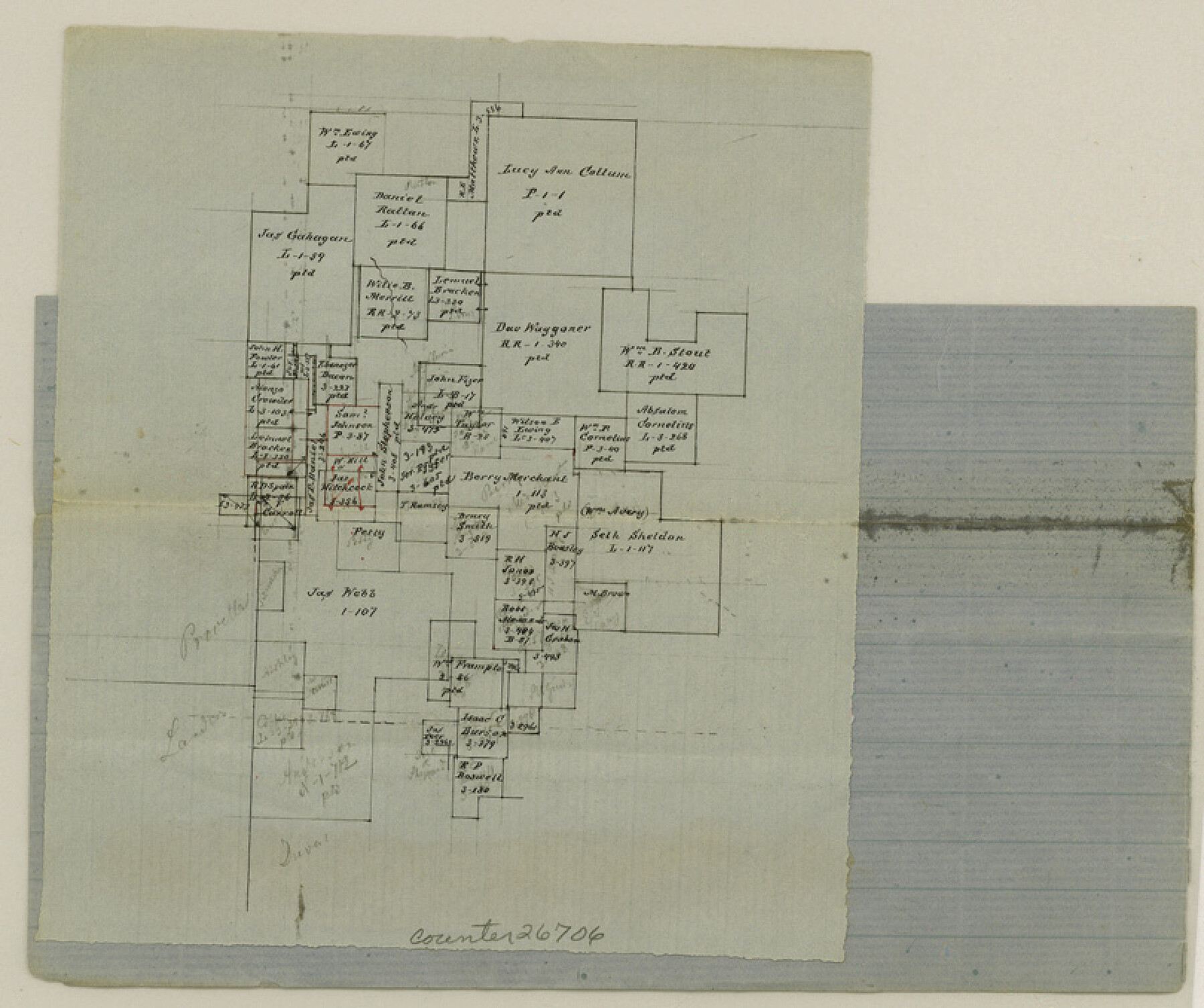 26706, Hopkins County Sketch File 12, General Map Collection