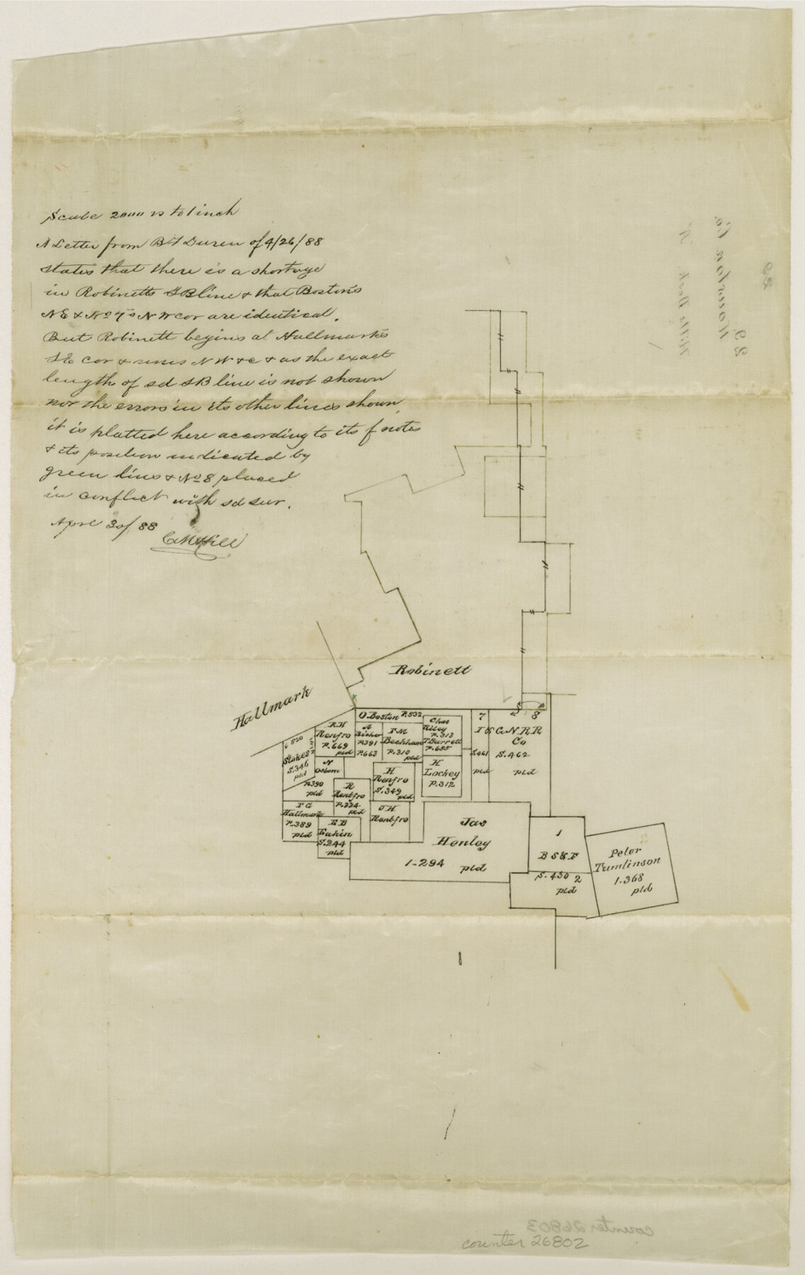 26802, Houston County Sketch File 29, General Map Collection