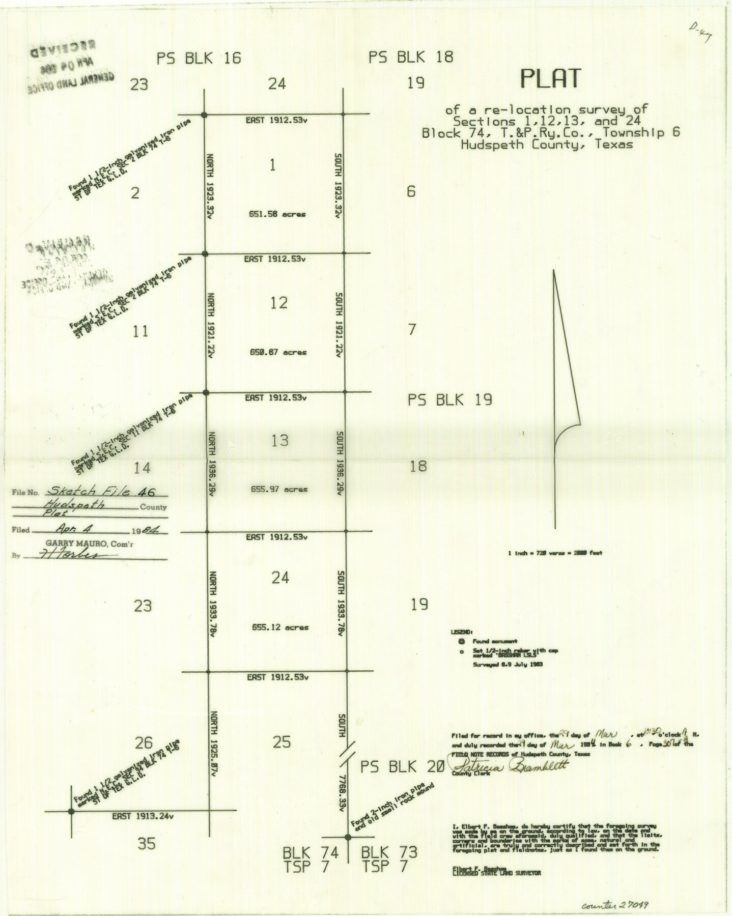 27049, Hudspeth County Sketch File 46, General Map Collection