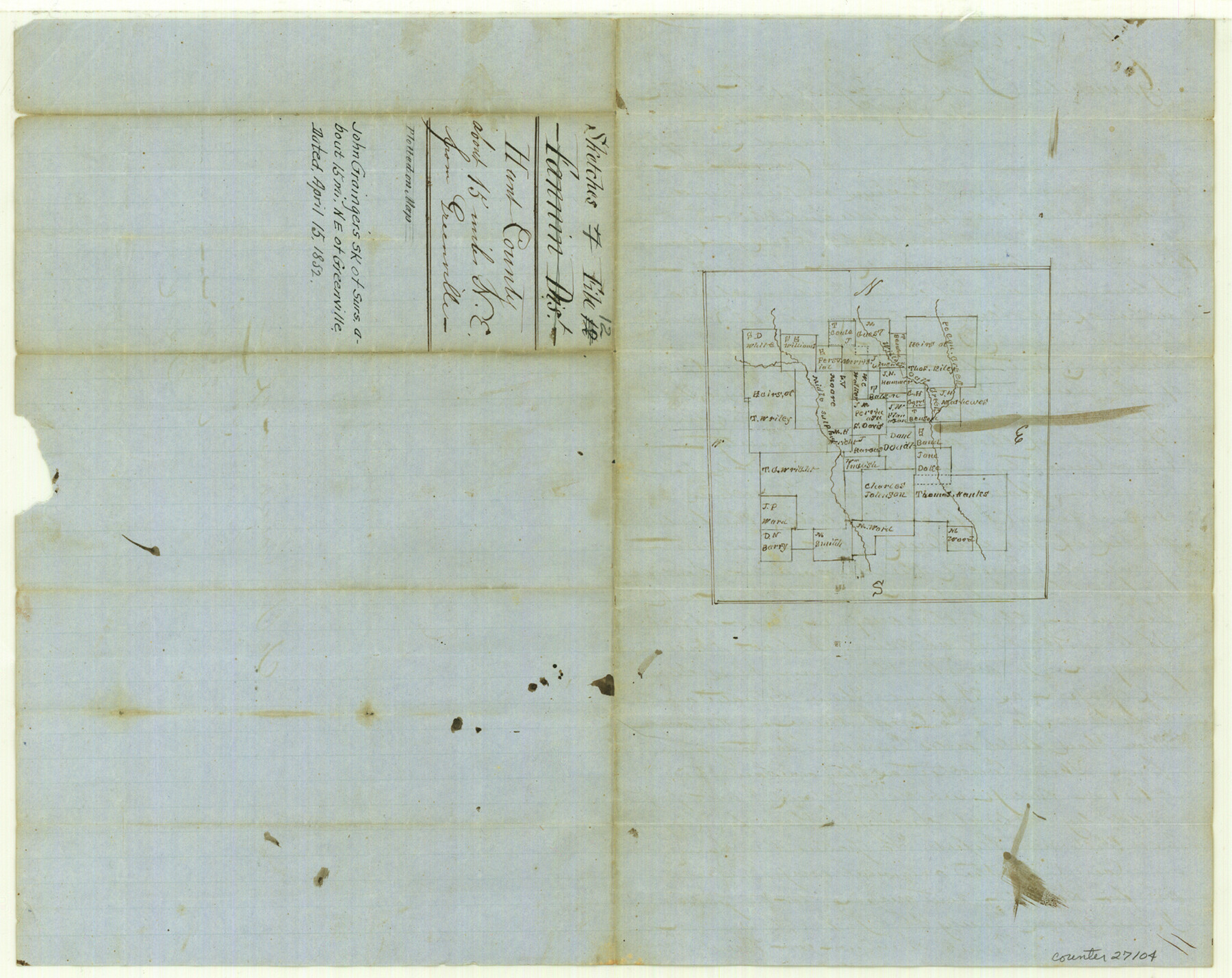 27104, Hunt County Sketch File 12, General Map Collection