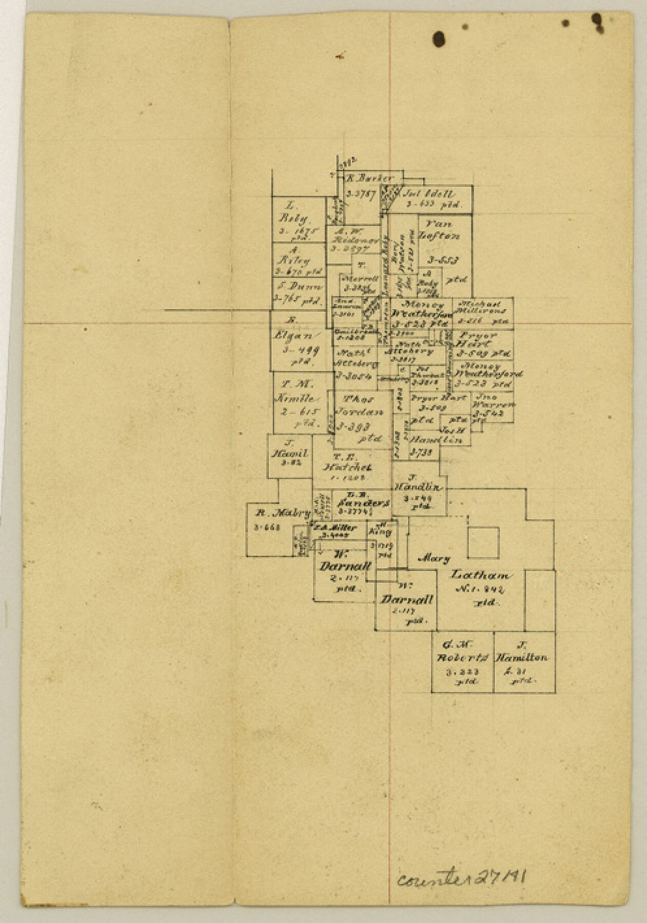 27141, Hunt County Sketch File 33, General Map Collection