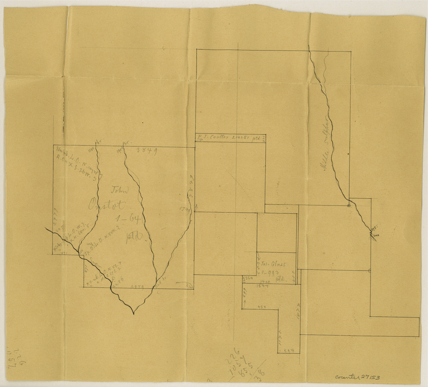 27153, Hunt County Sketch File 36a, General Map Collection