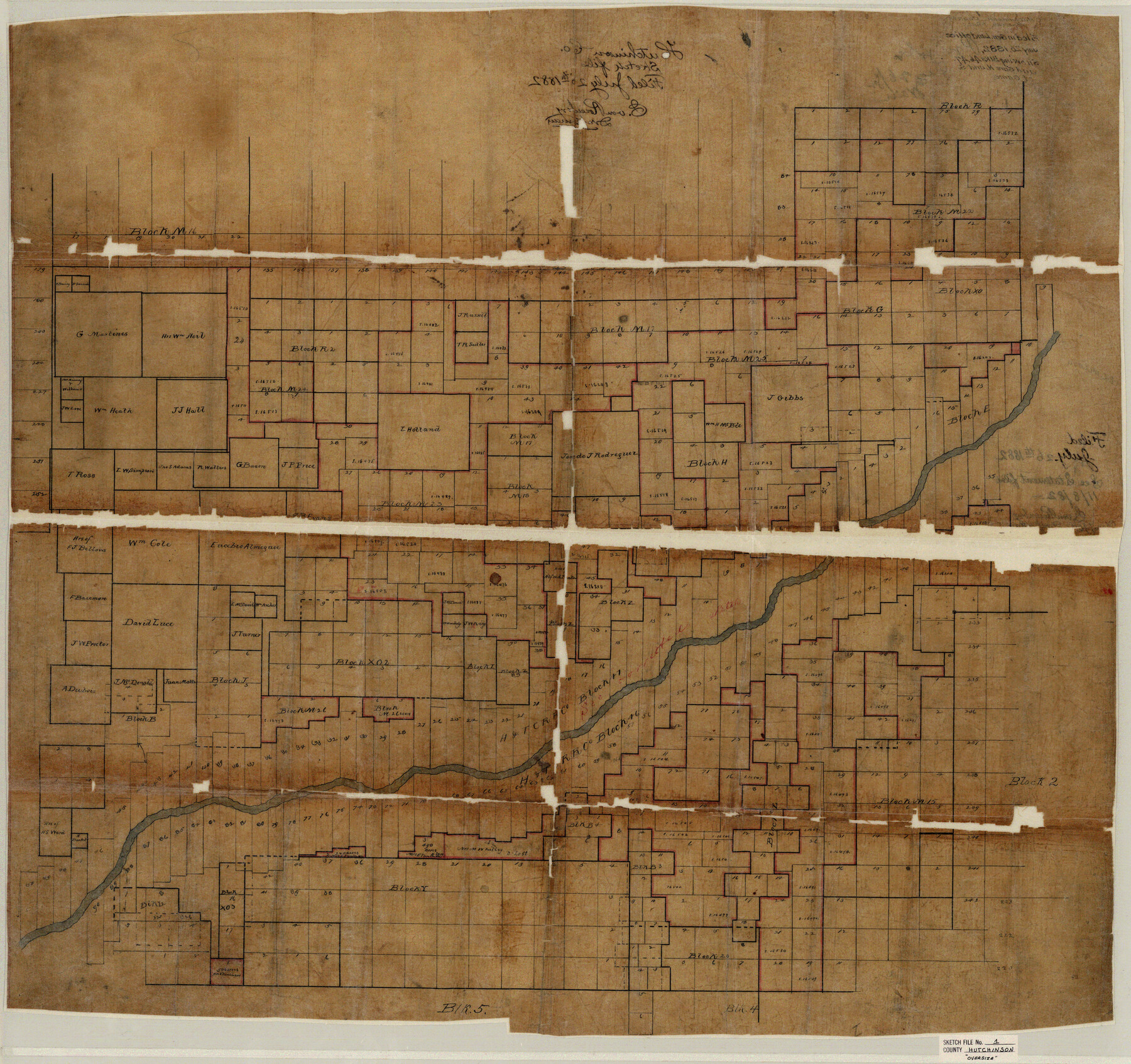 27172, Hutchinson County Sketch File 1, General Map Collection