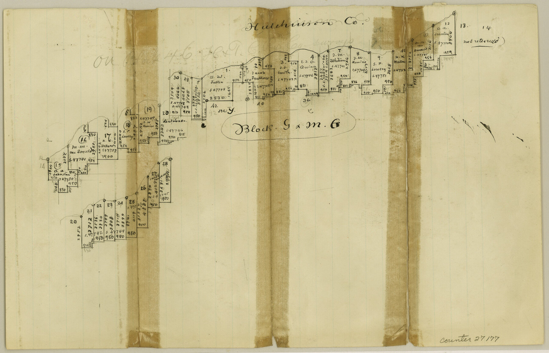 27177, Hutchinson County Sketch File 3, General Map Collection