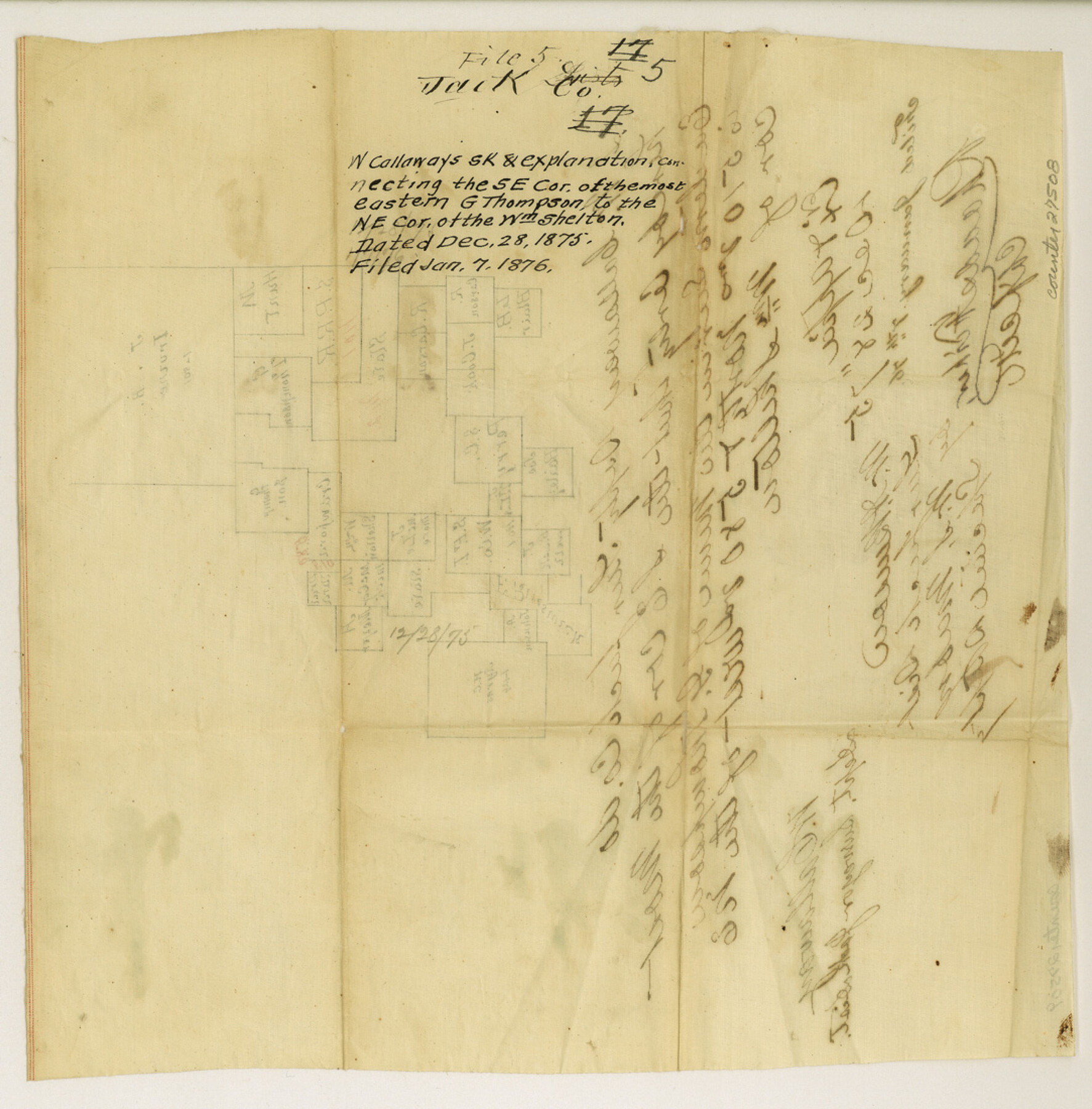 27508, Jack County Sketch File 5, General Map Collection