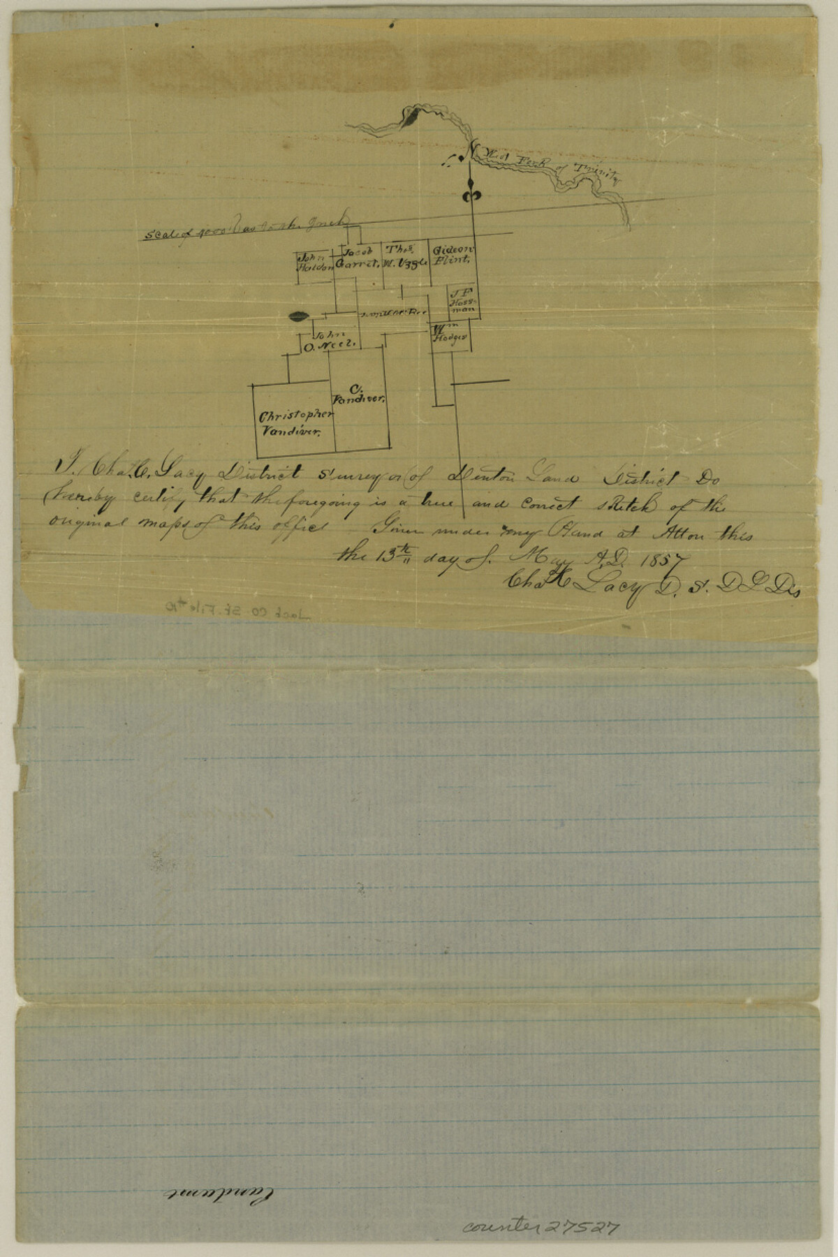 27527, Jack County Sketch File 10, General Map Collection