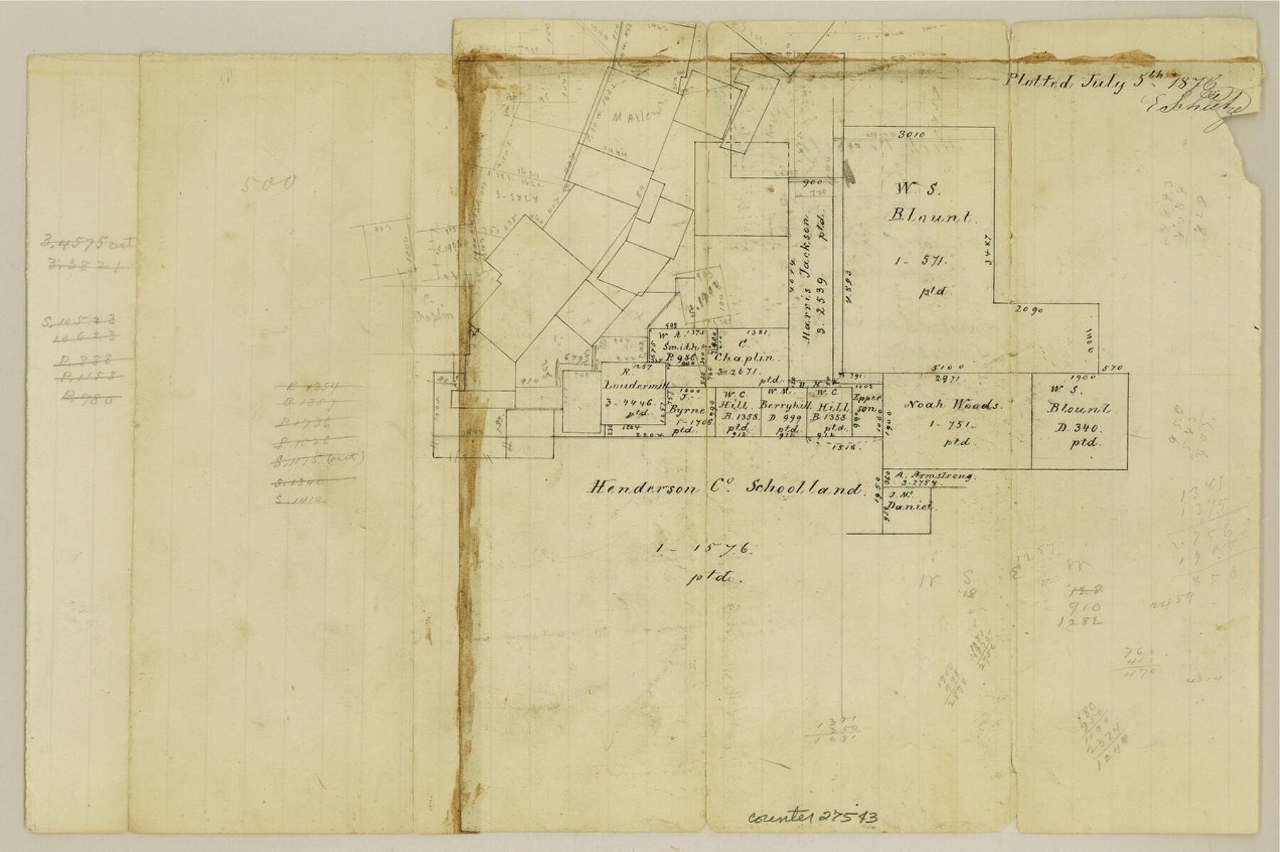 27543, Jack County Sketch File 14 1/2, General Map Collection