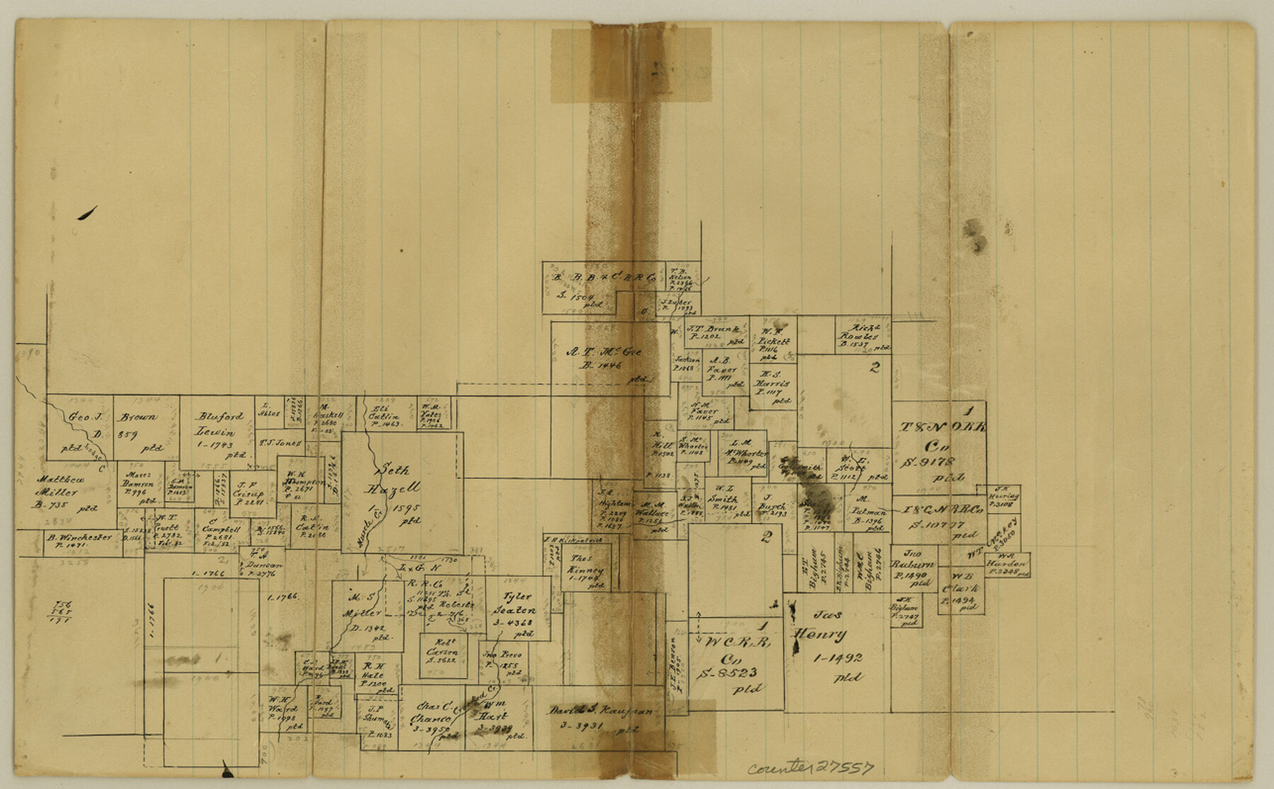 27557, Jack County Sketch File 18b, General Map Collection