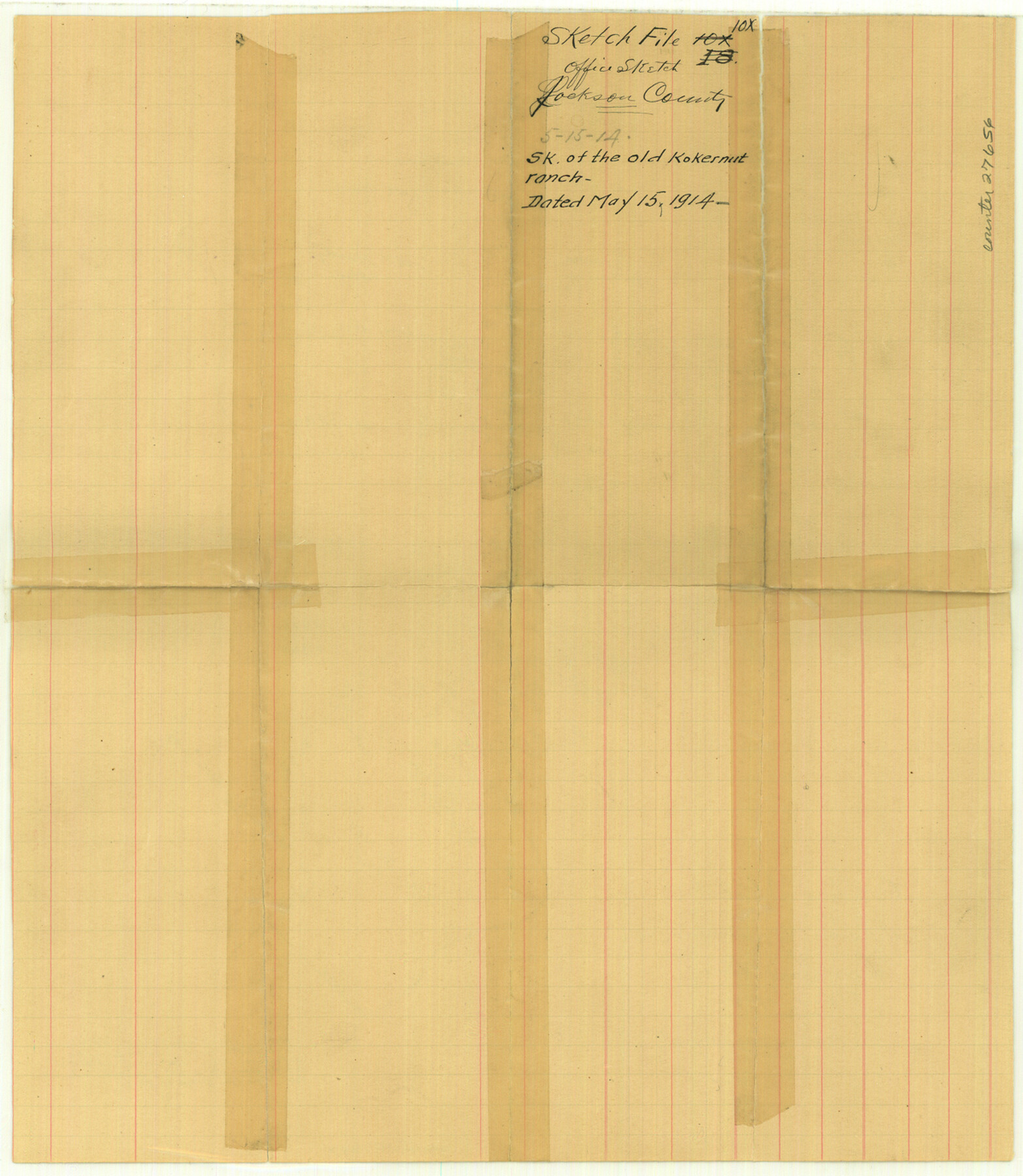 27656, Jackson County Sketch File 10x, General Map Collection