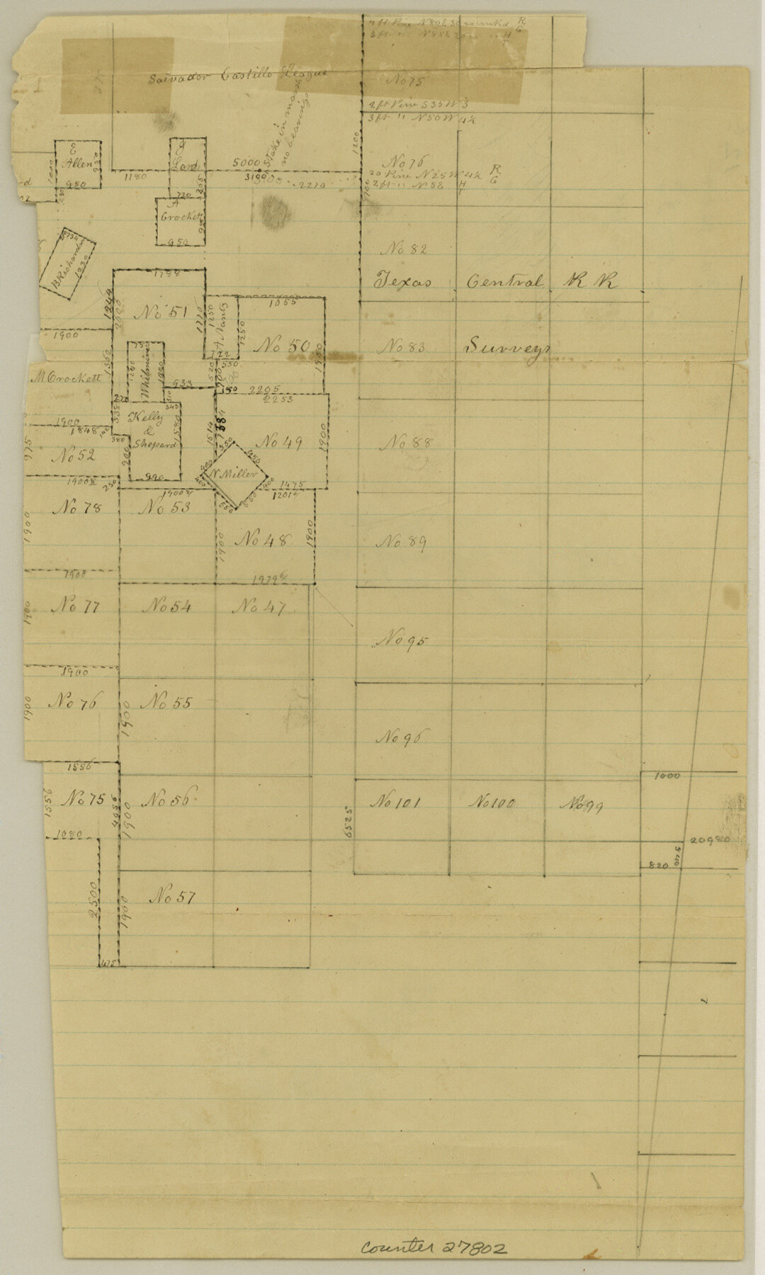 27802, Jasper County Sketch File 12b, General Map Collection