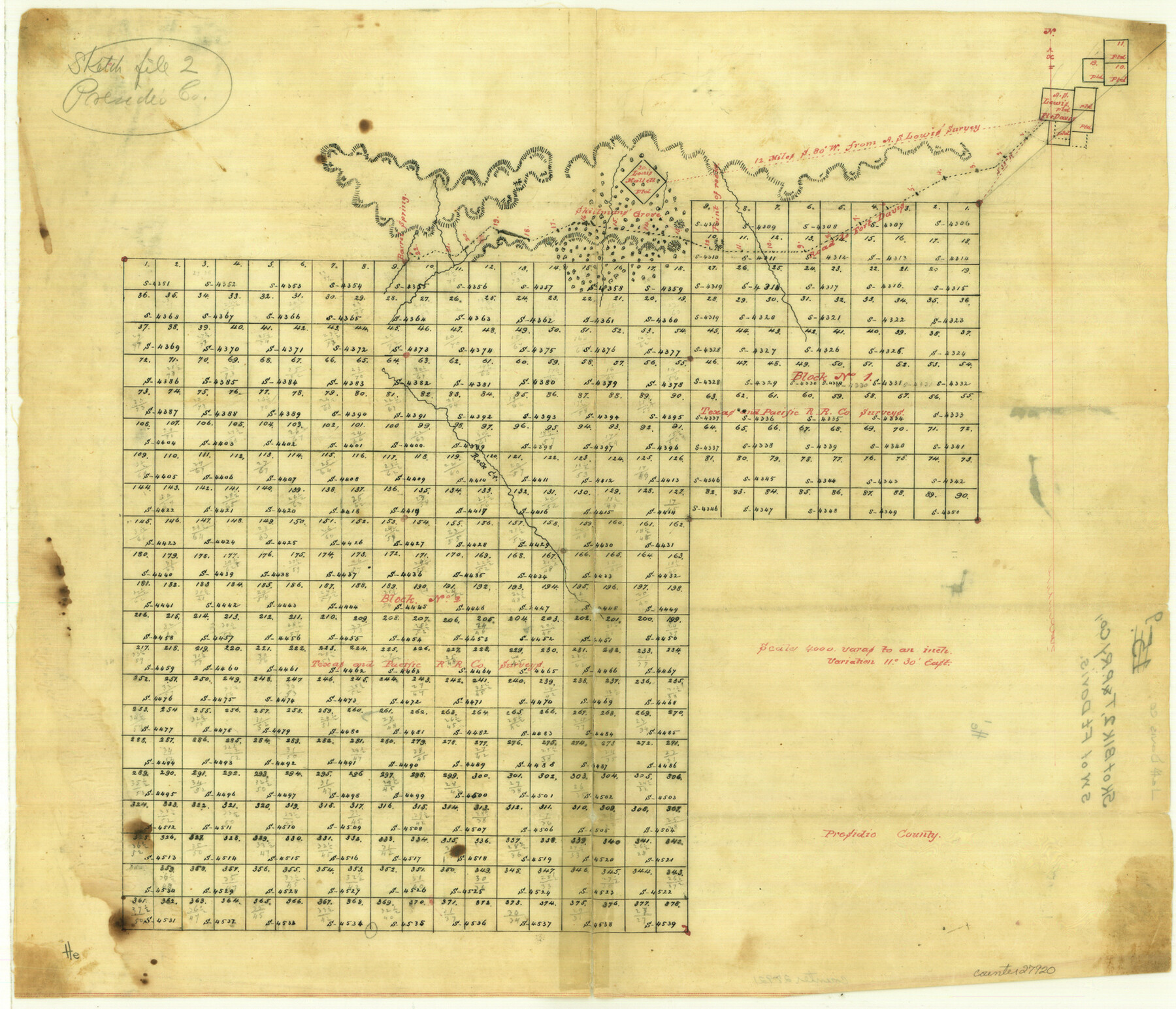 27920, Jeff Davis County Sketch File 9, General Map Collection