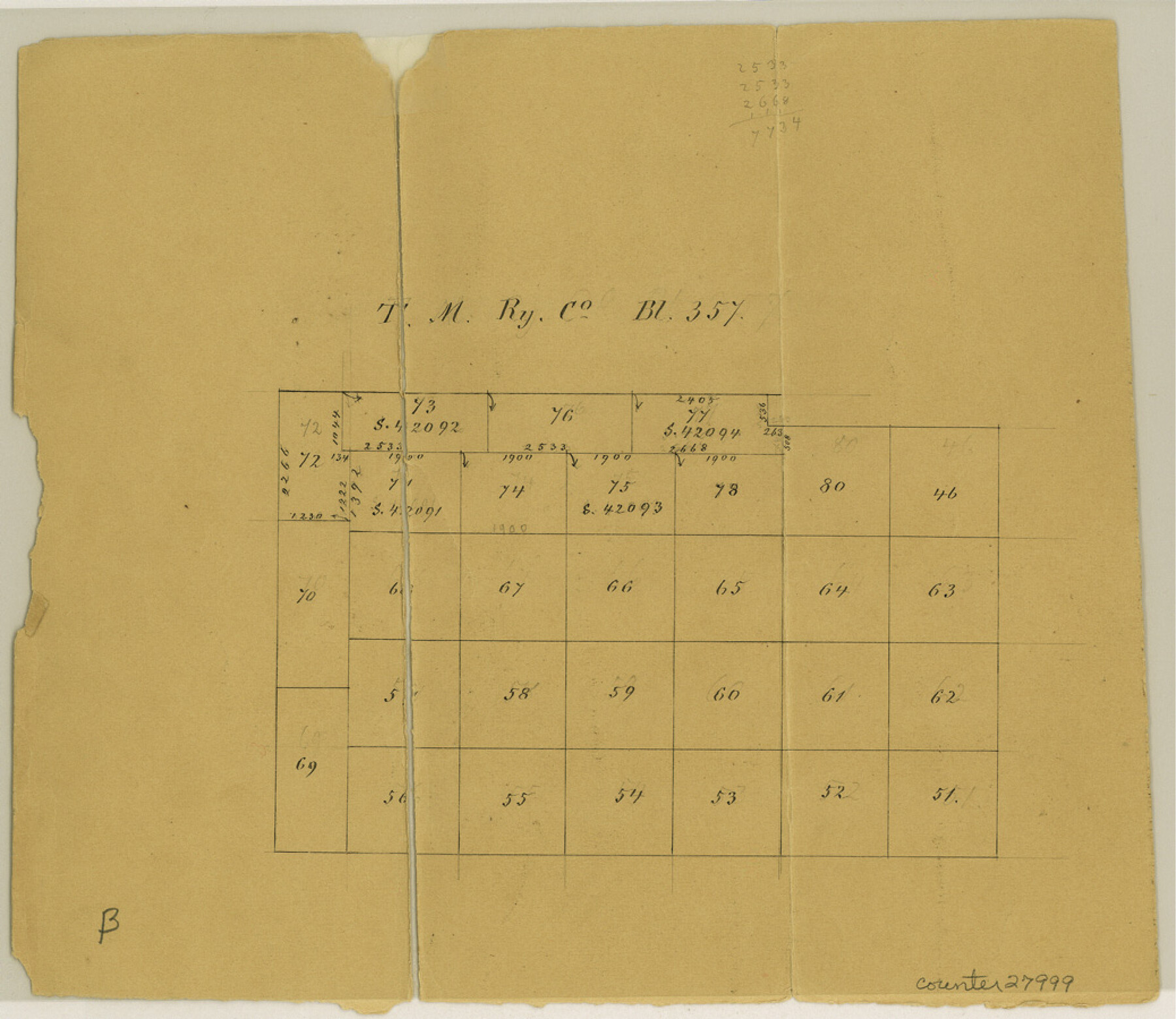 27999, Jeff Davis County Sketch File 26 1/2, General Map Collection