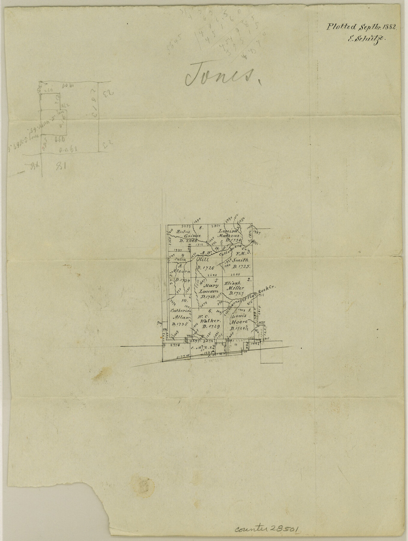 28501, Jones County Sketch File 14, General Map Collection