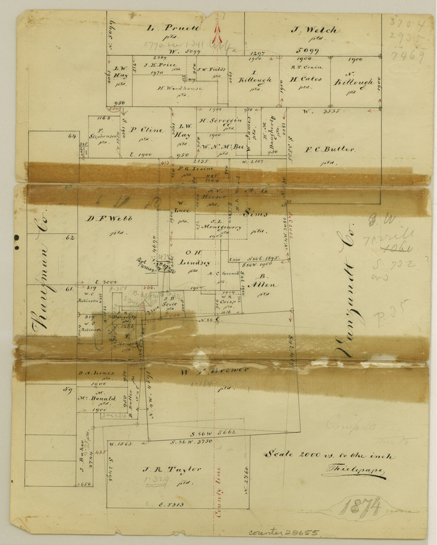 28655, Kaufman County Sketch File 16, General Map Collection