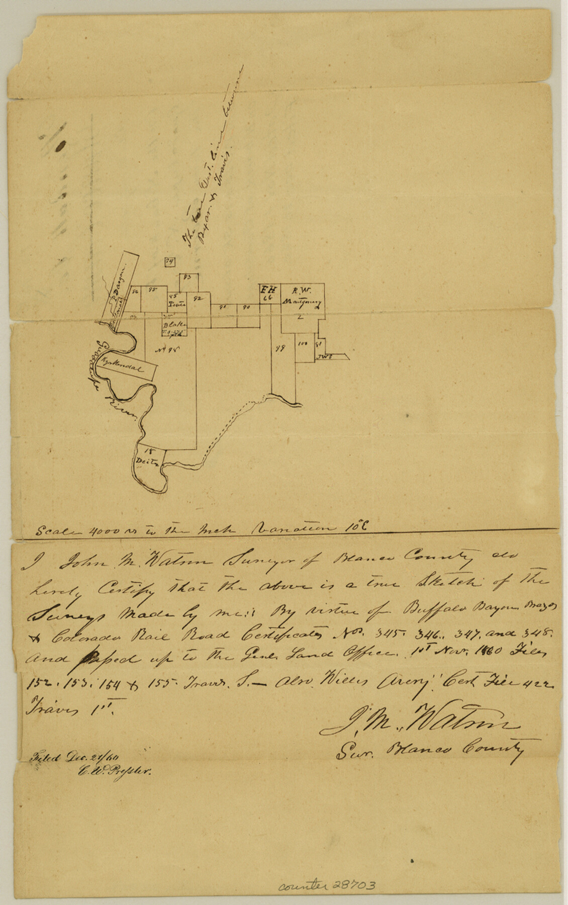 28703, Kendall County Sketch File 15, General Map Collection