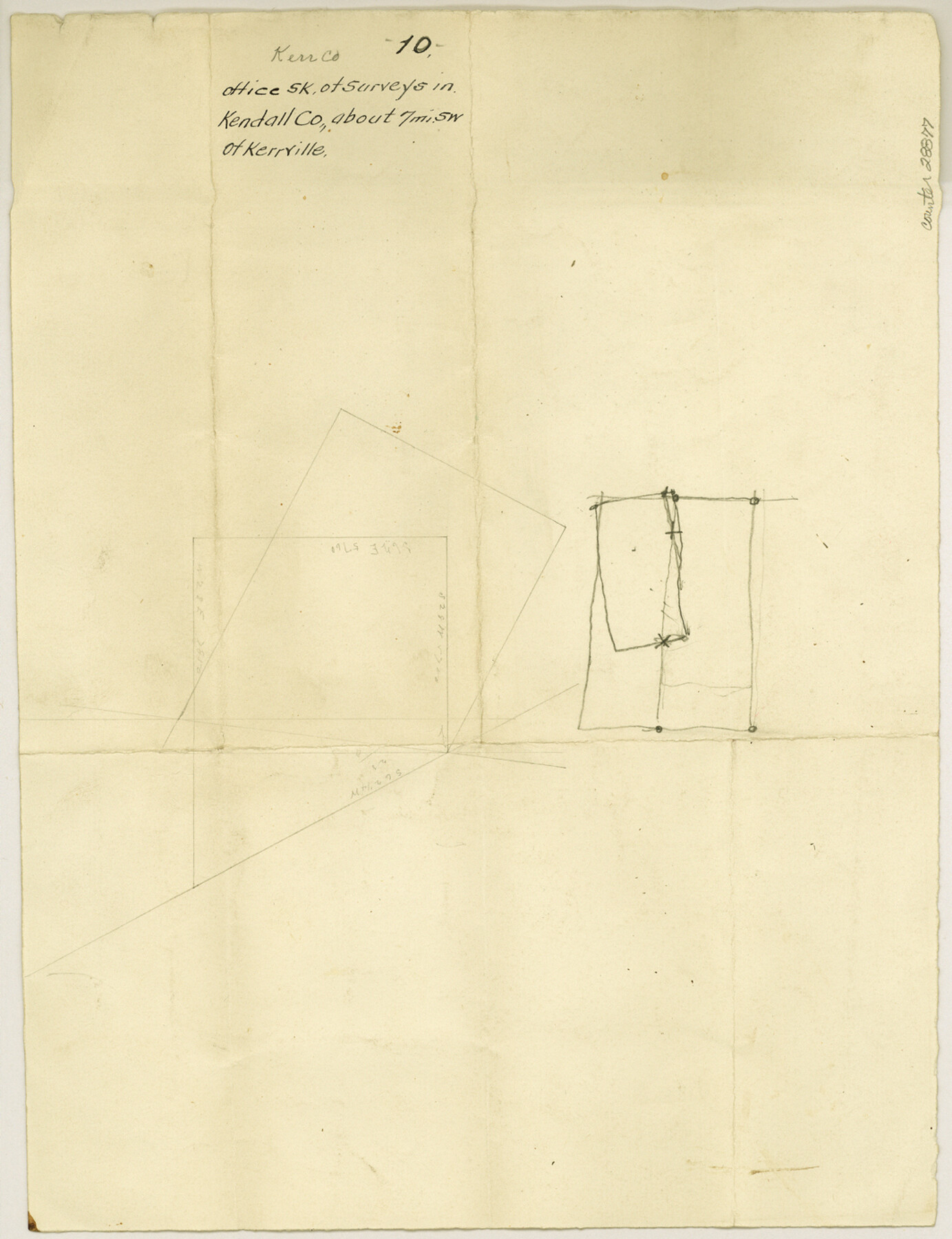 28877, Kerr County Sketch File 10, General Map Collection