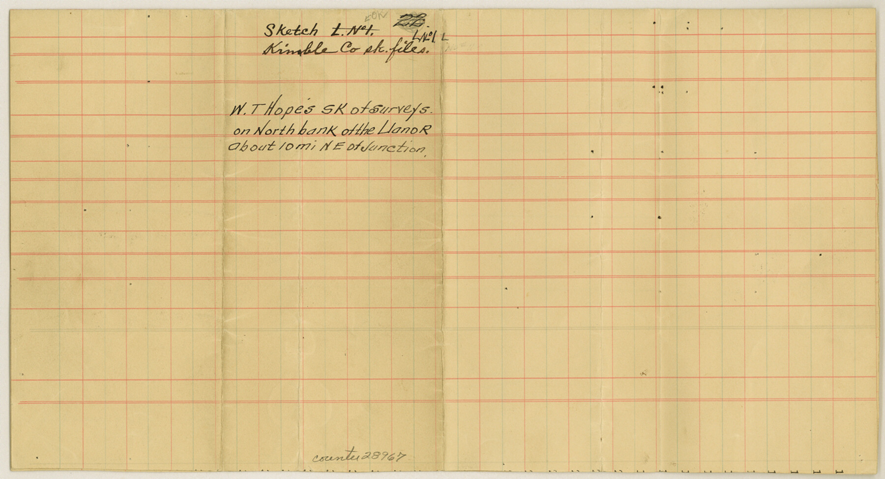 28967, Kimble County Sketch File L1, General Map Collection