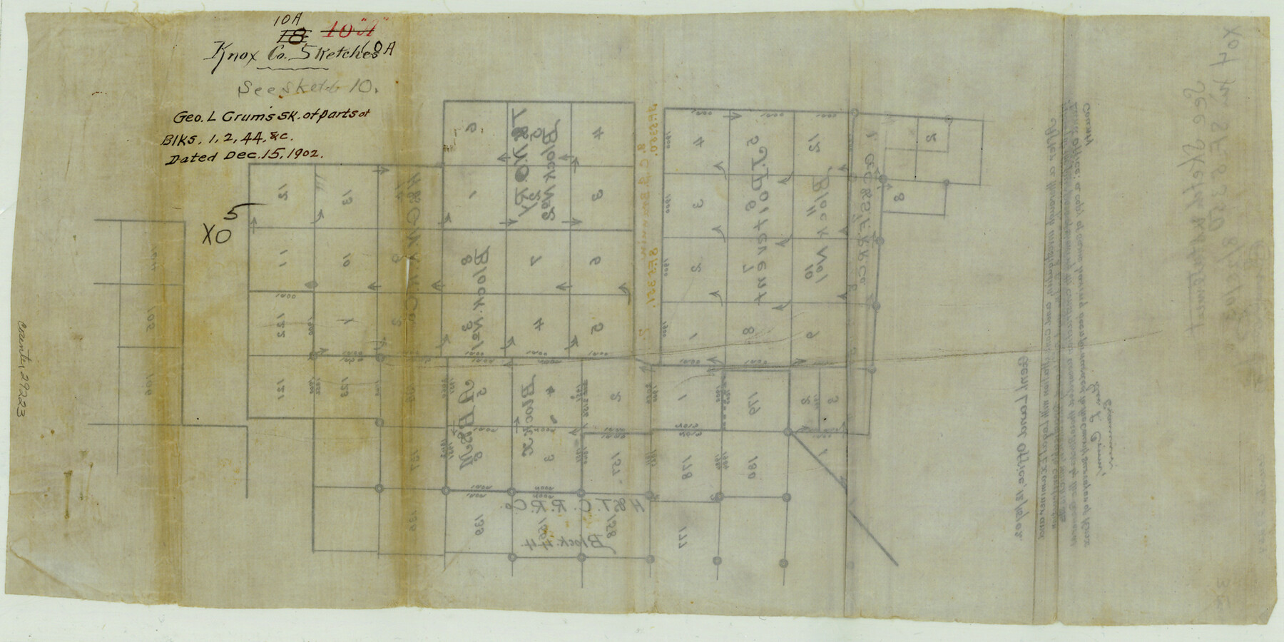 29223, Knox County Sketch File 10a, General Map Collection