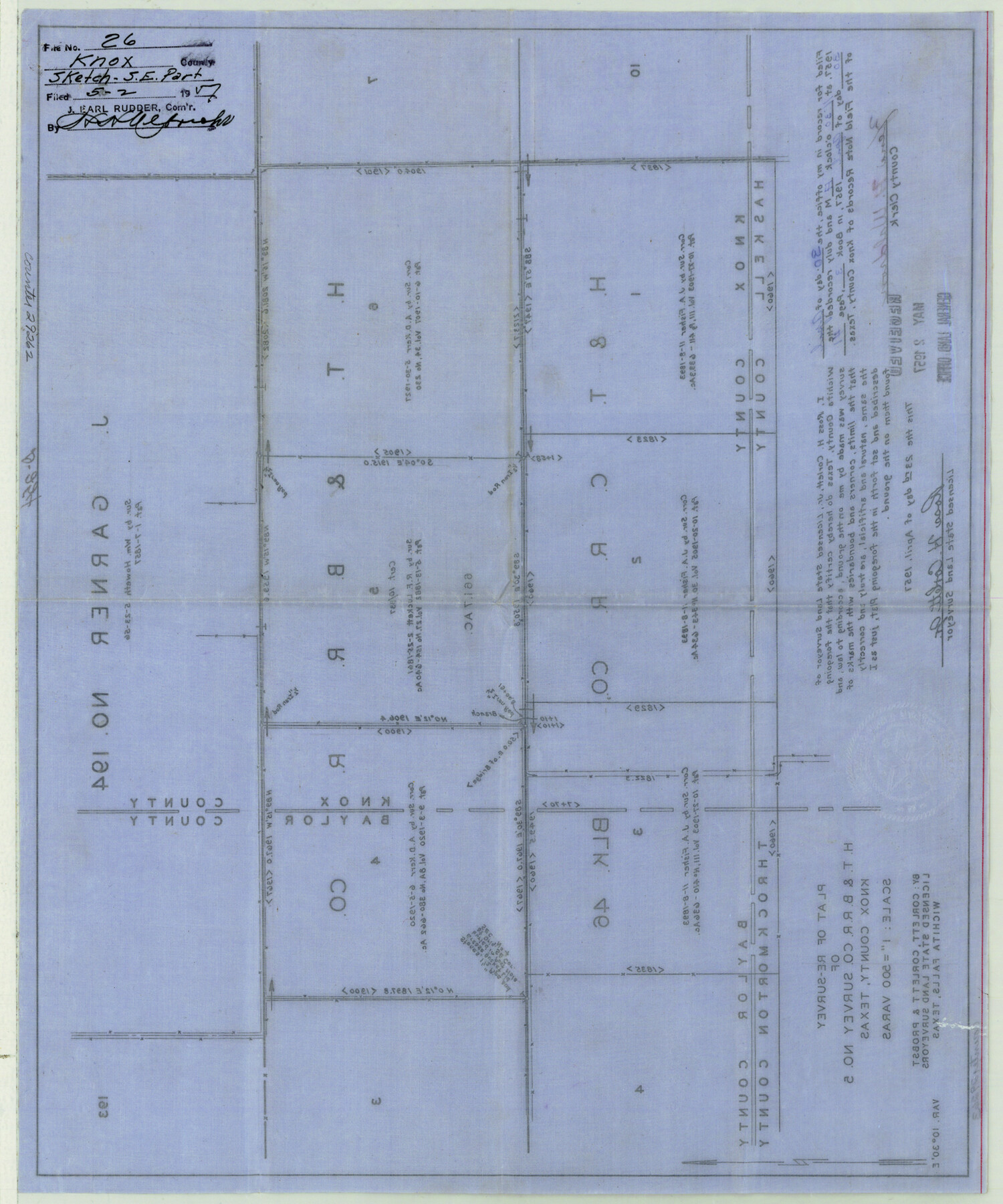 29262, Knox County Sketch File 26, General Map Collection