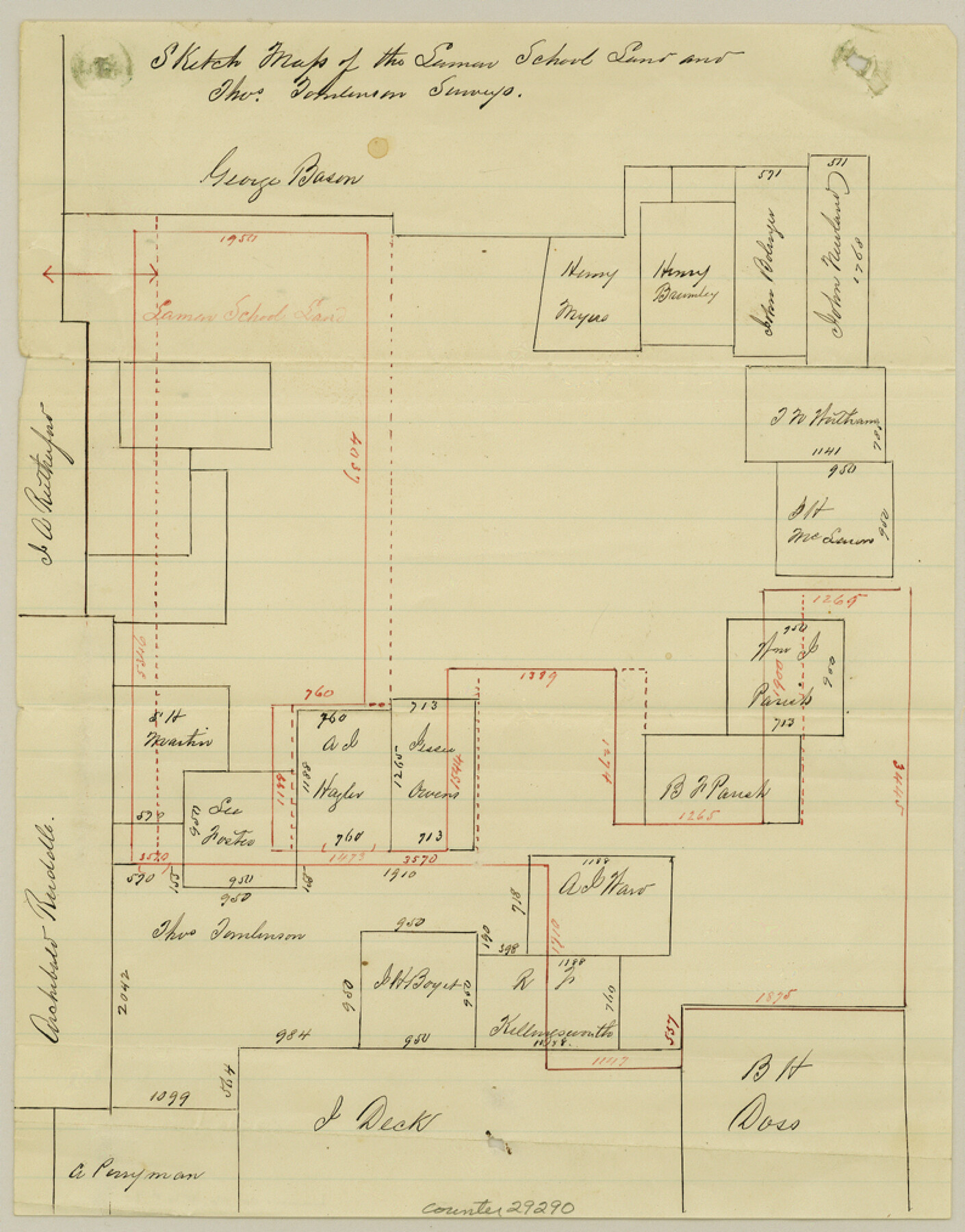 29290, Lamar County Sketch File 9, General Map Collection