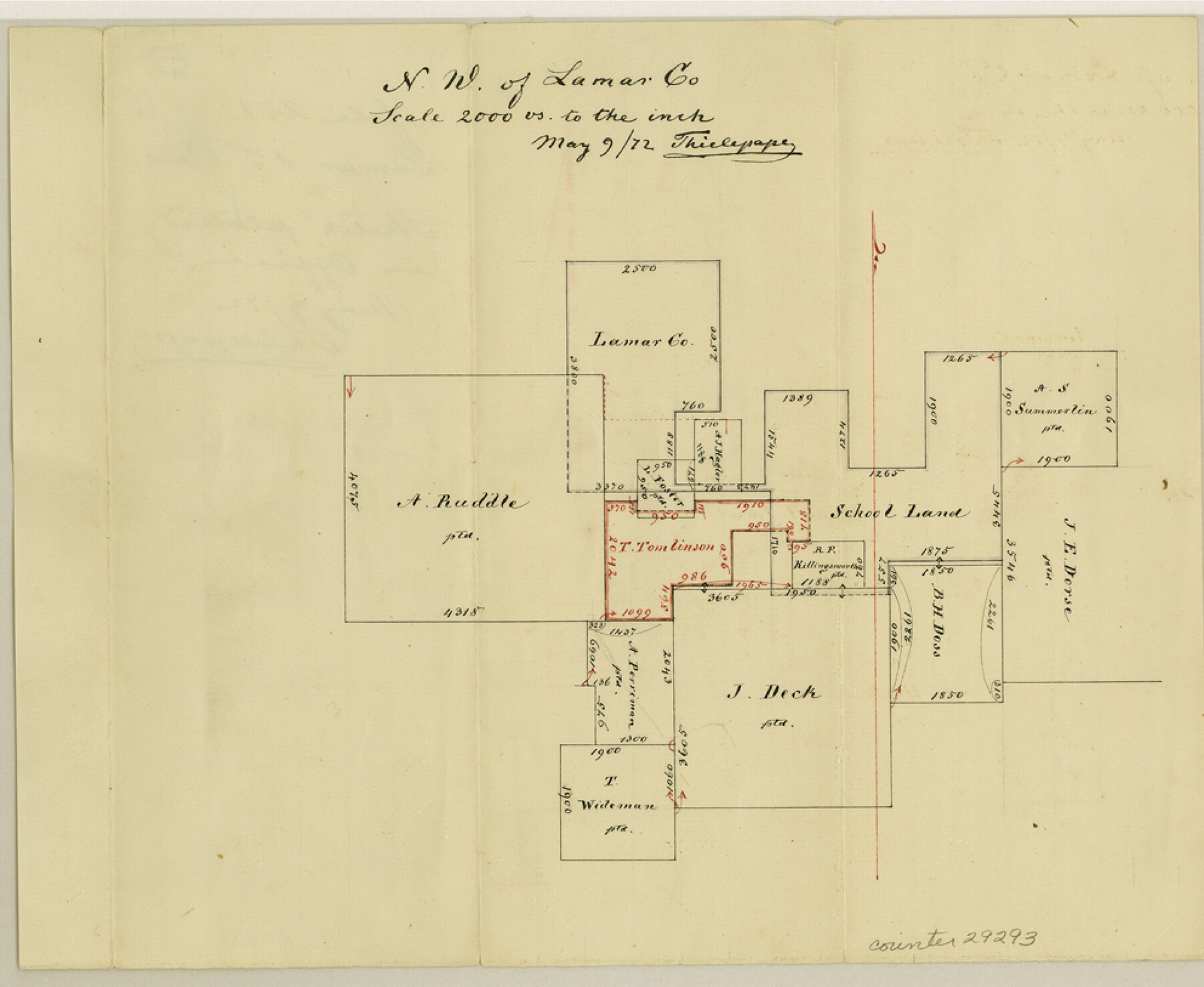 29293, Lamar County Sketch File 10, General Map Collection