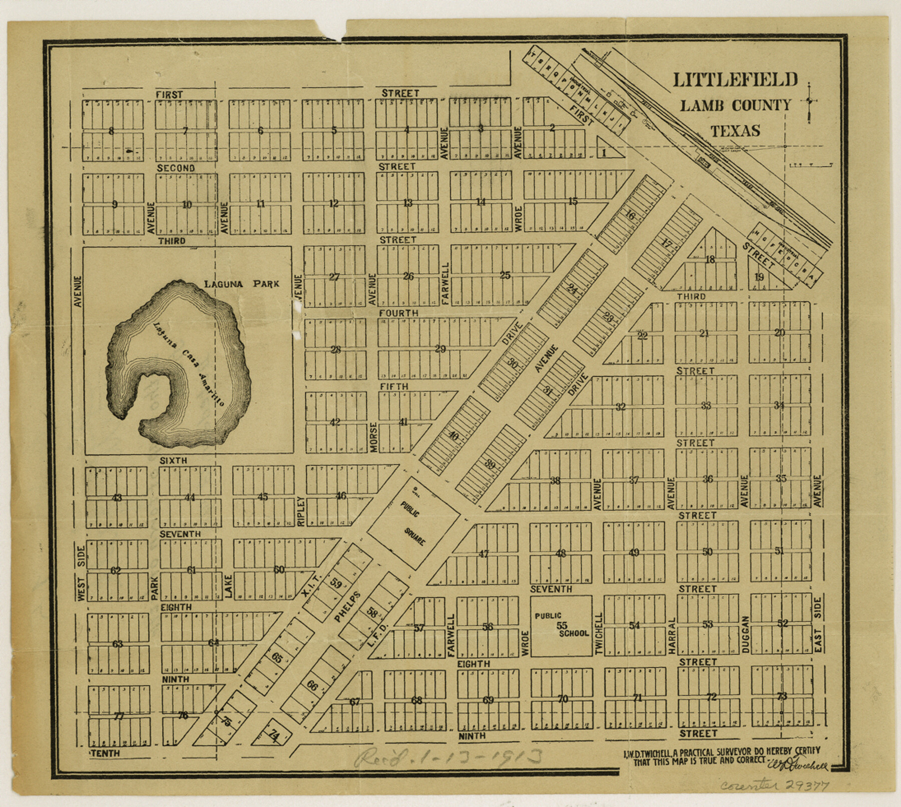 29377, Lamb County Sketch File 15, General Map Collection