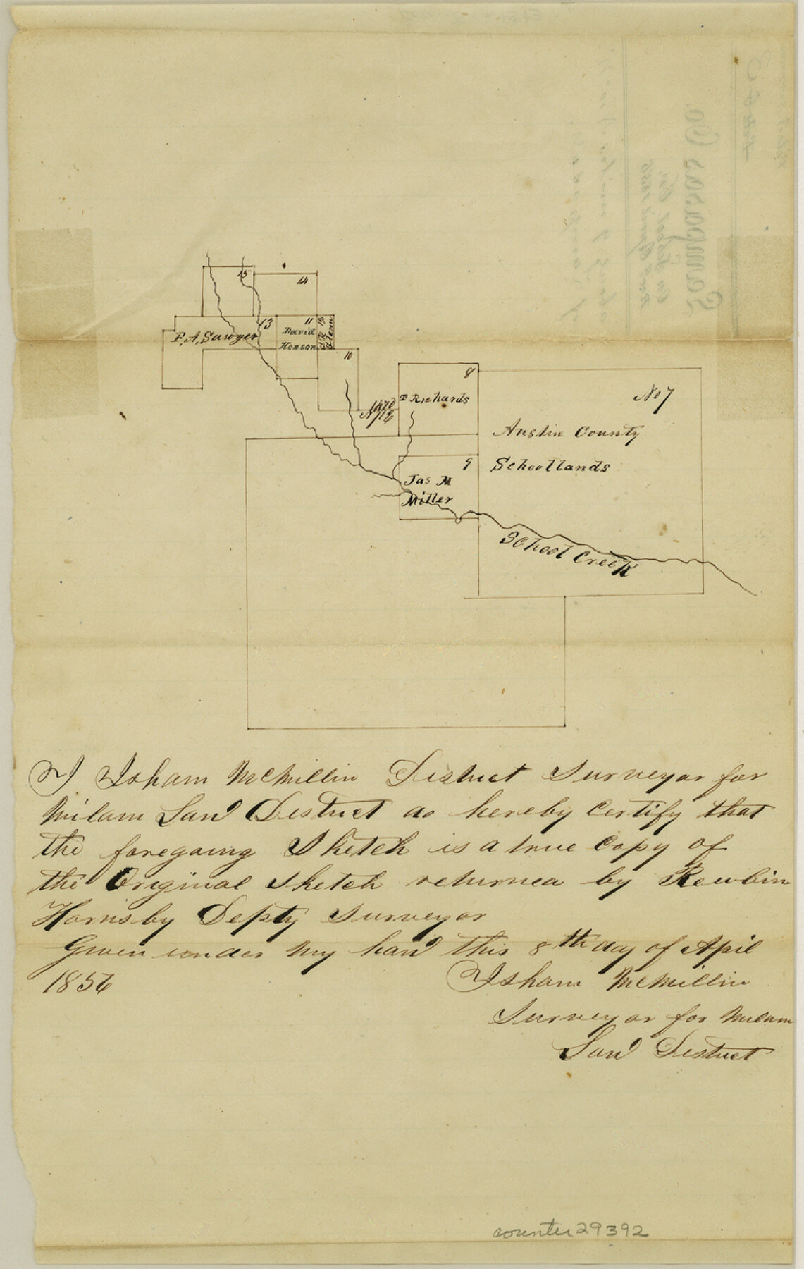 29392, Lampasas County Sketch File 3, General Map Collection