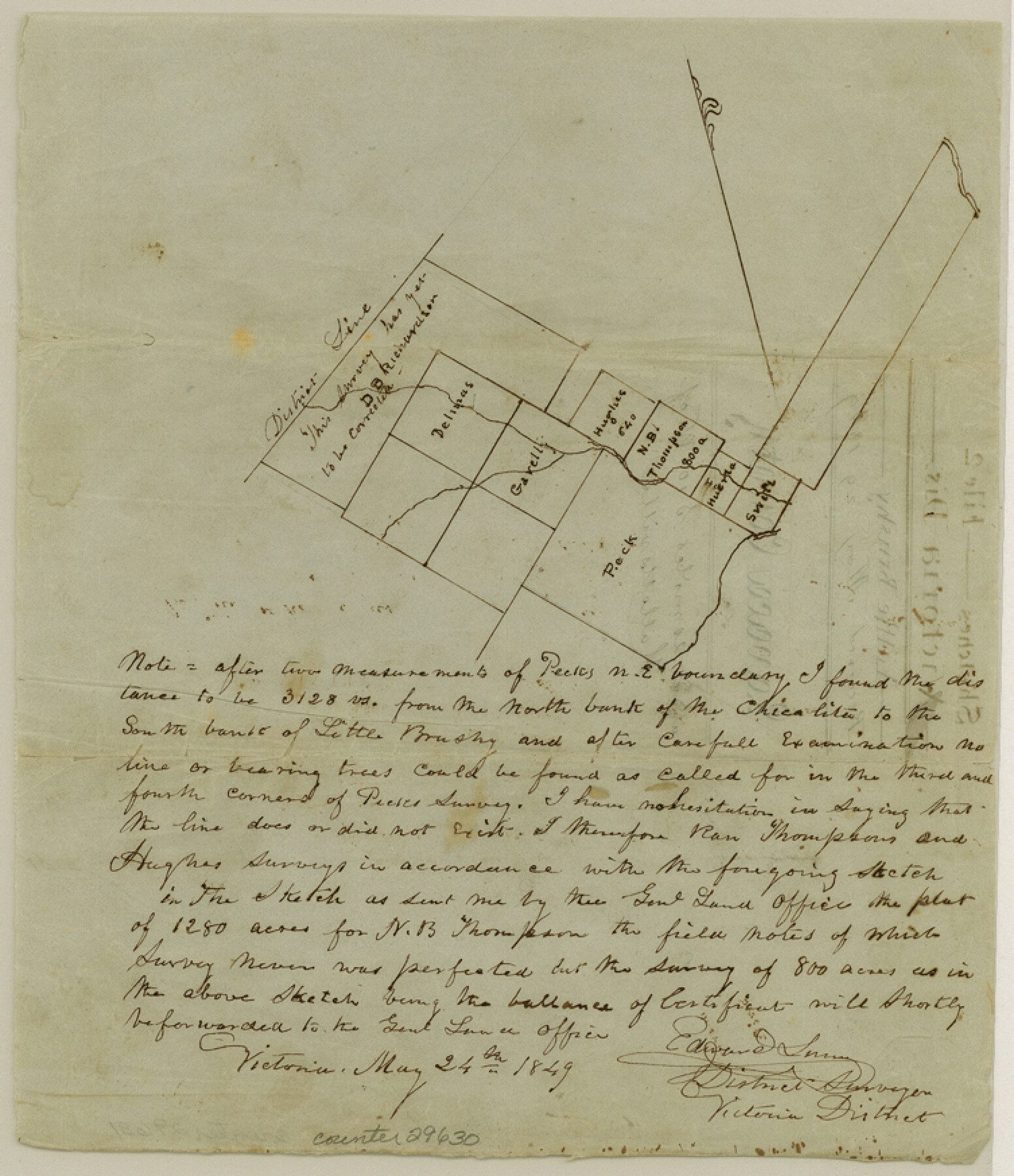 29630, Lavaca County Sketch File 2, General Map Collection