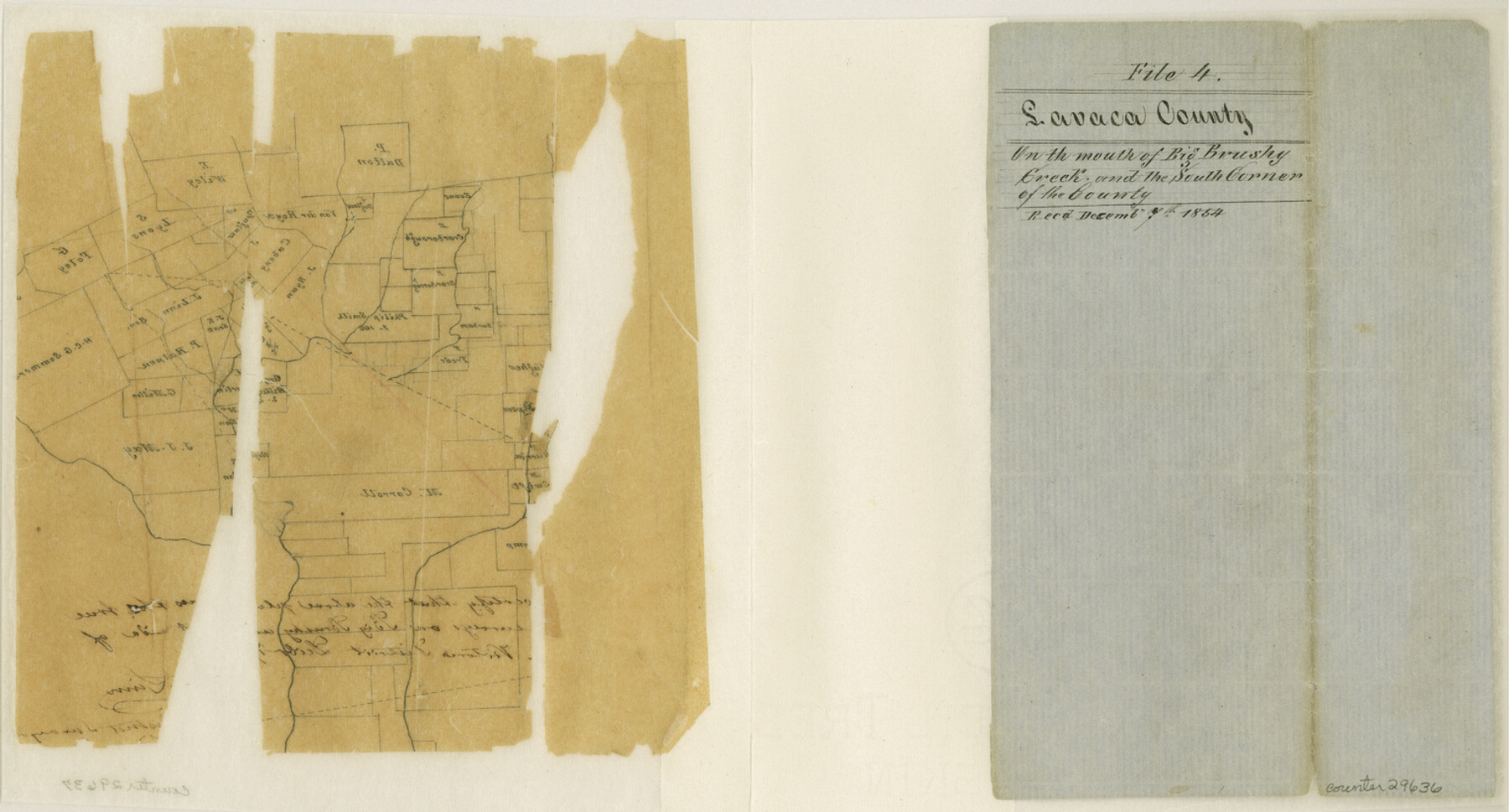 29636, Lavaca County Sketch File 4, General Map Collection